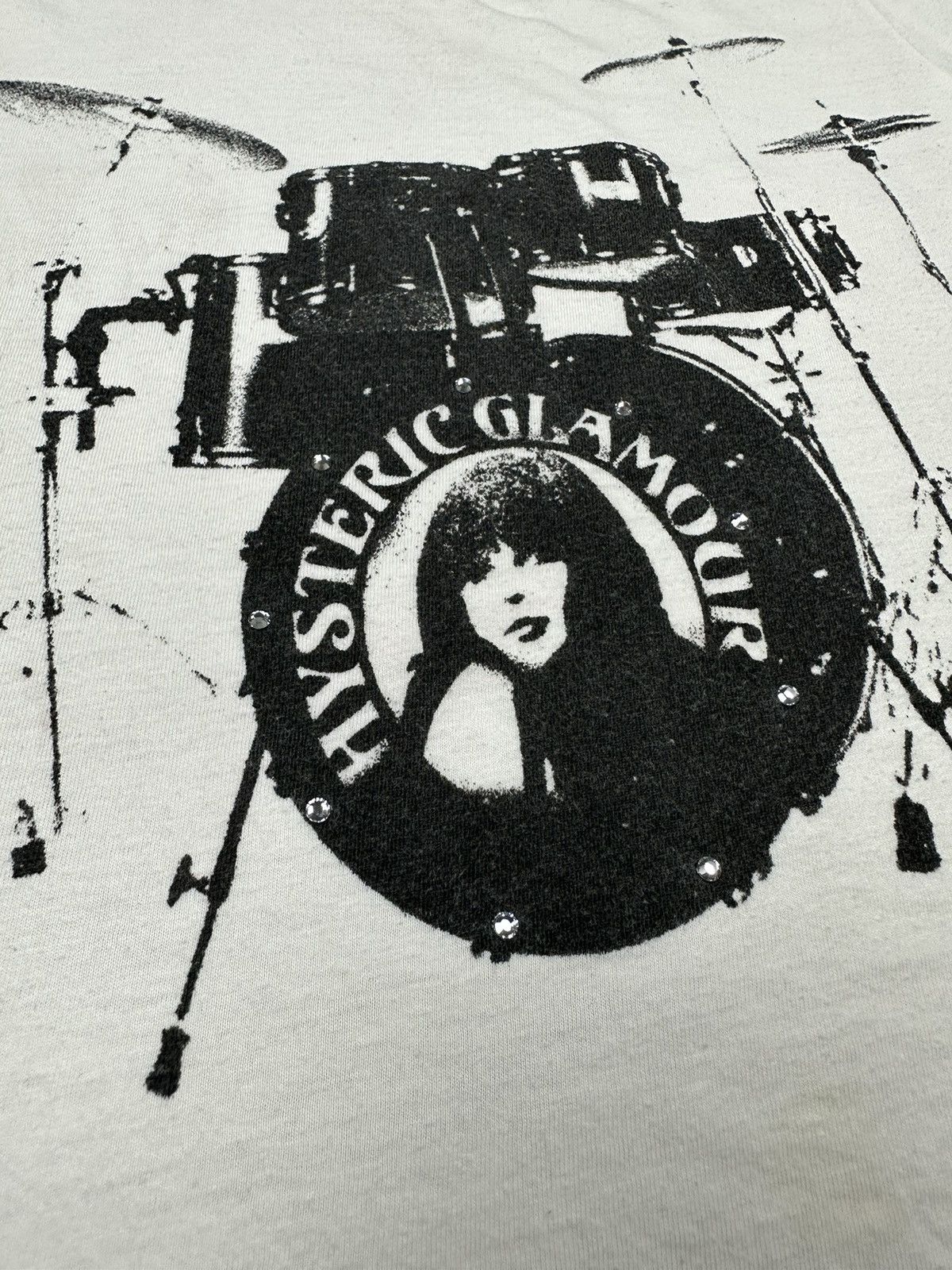 Hysteric Glamour HYSTERIC GLAMOUR DRUM SET GIRL DESIGN TEE Size S / US 4 / IT 40 - 4 Thumbnail