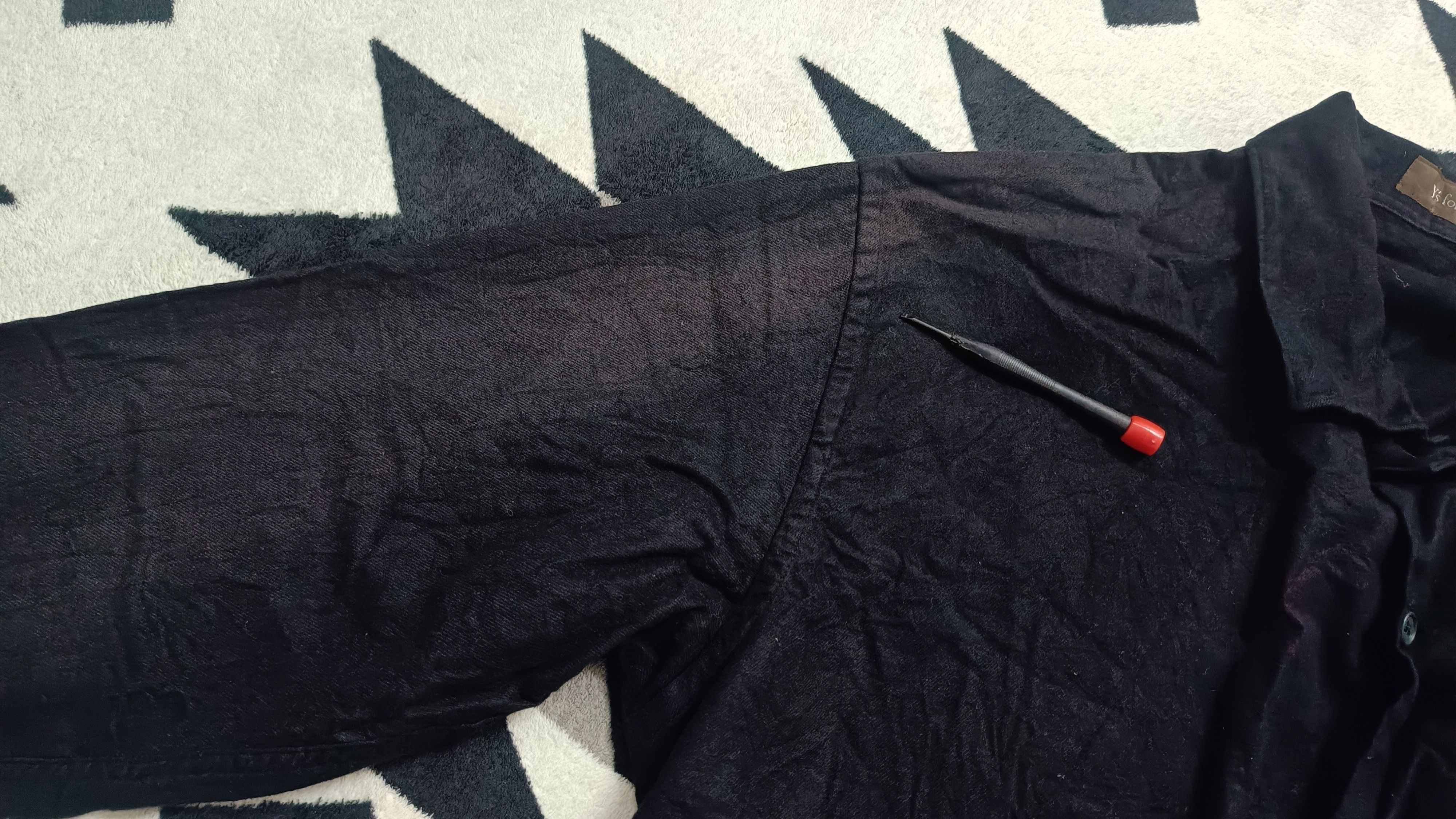 Yohji Yamamoto 🔥🔥Rare Yohji Yamamoto Long Sleeve Shirt Cotton Faded Black Size US L / EU 52-54 / 3 - 6 Thumbnail