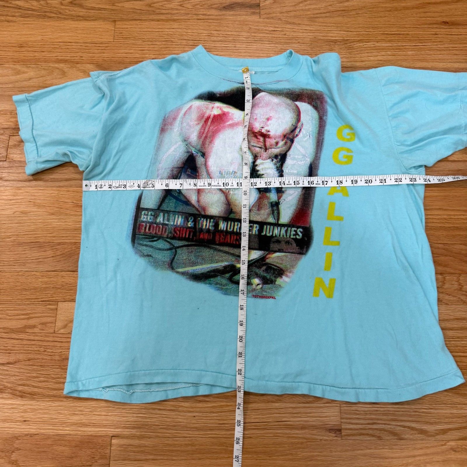 Other Vintage G.G. Allin Bootleg T-Shift By TOTH 660 Size US M / EU 48-50 / 2 - 2 Thumbnail