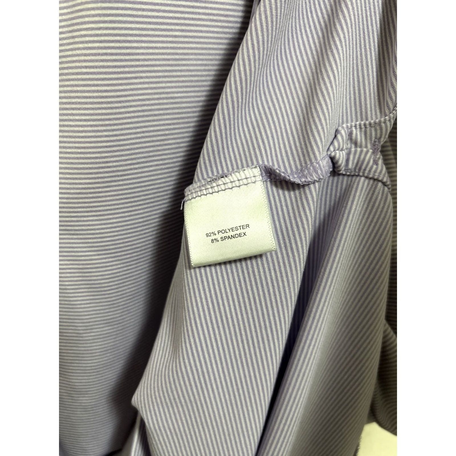 Peter Millar Peter Millar Summer Comfort Polo Shirt Mens XL Purple White Striped Golf Shirt Size US XL / EU 56 / 4 - 6 Thumbnail