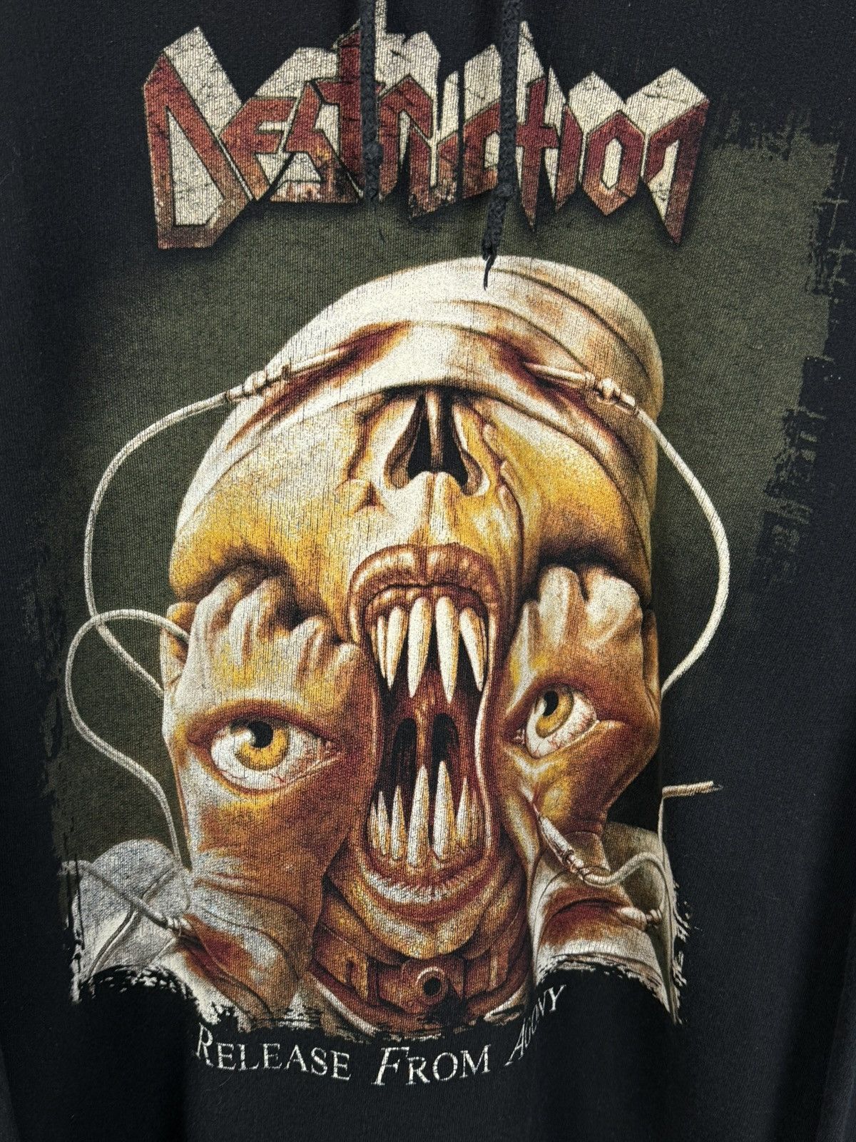 Band Tees 90s Destruction Release From Agony Thrash Metal Hoodie L Size US L / EU 52-54 / 3 - 2 Thumbnail