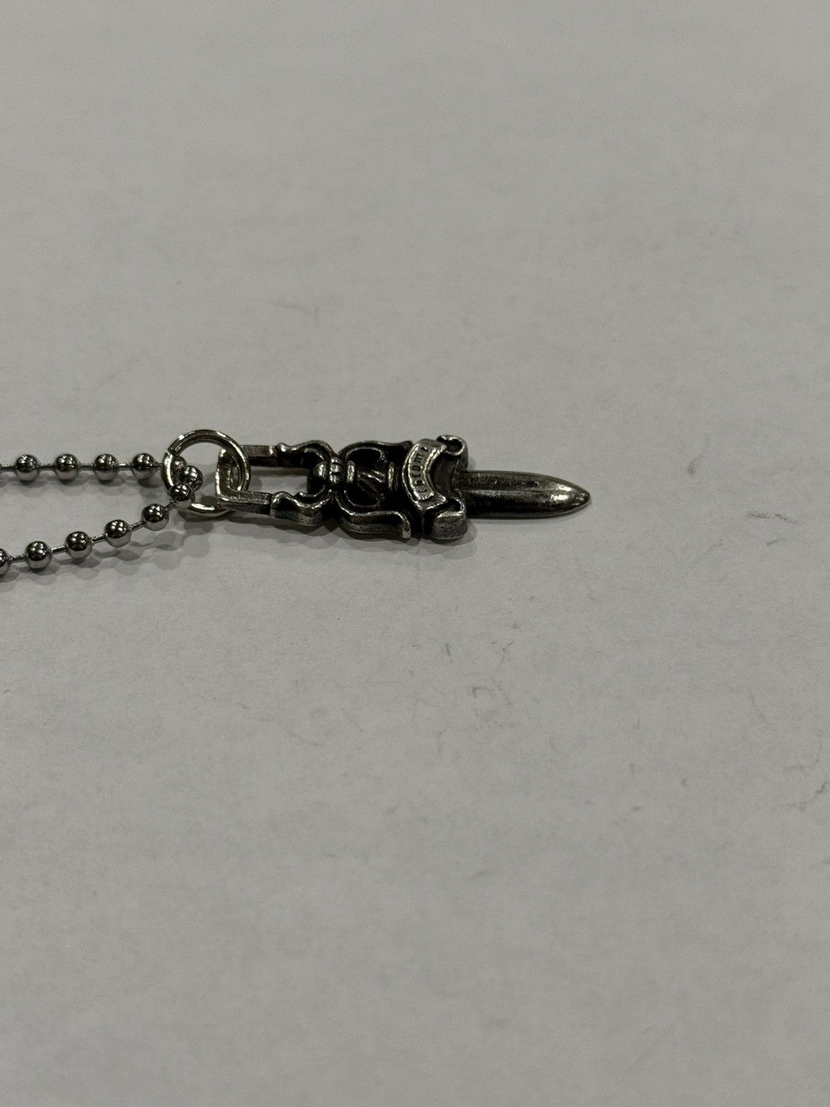 Chrome Hearts Chrome Hearts Dagger Pendant Ball Chain Necklace Silver .925 Size ONE SIZE - 9 Thumbnail