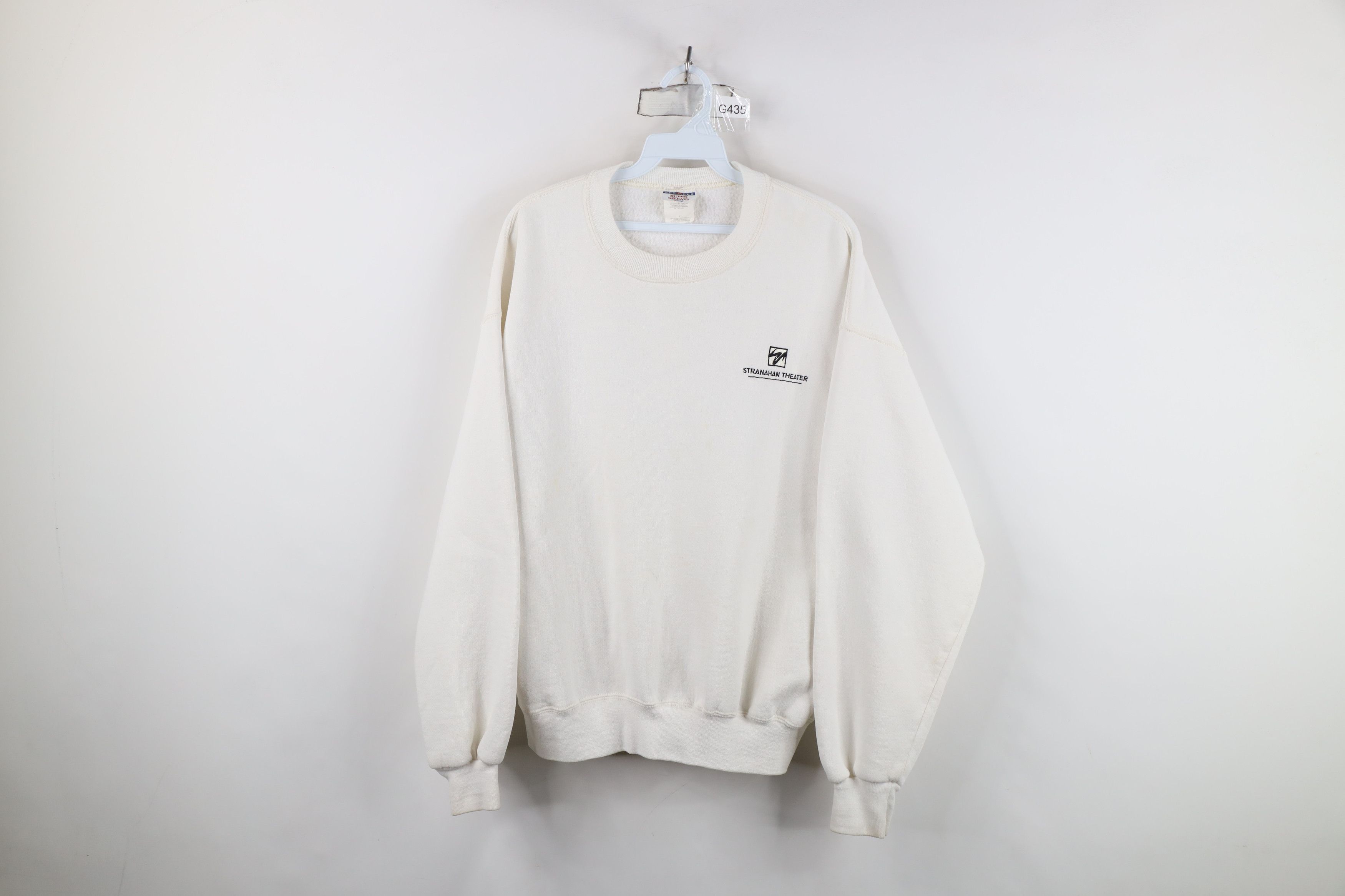 Vintage Vintage 90s Stranahan Theater Toledo Ohio Sweatshirt White Size US L / EU 52-54 / 3 - 1 Thumbnail