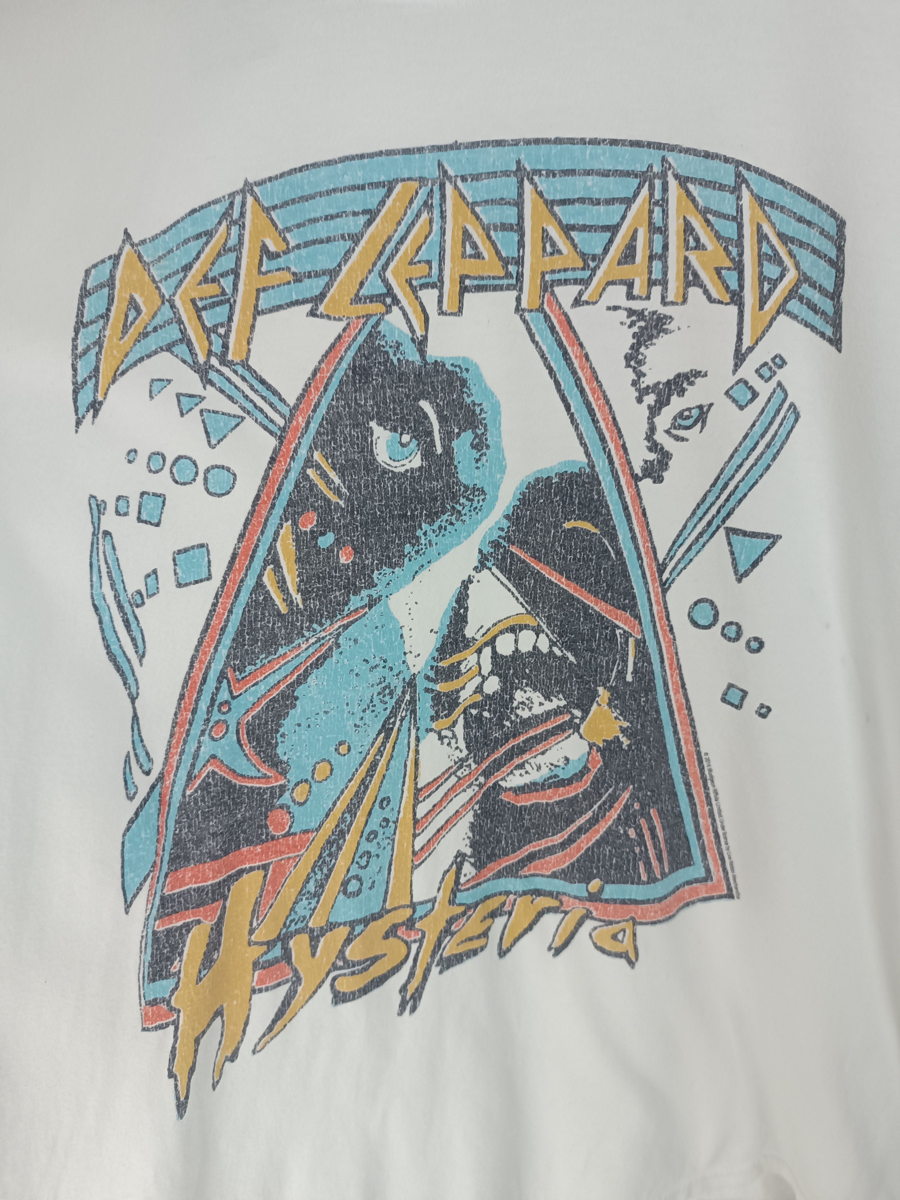 Vintage VINTAGE DEF LEPPARD HYSTERIA ROCK TEE journey scorpions kiss Size US M / EU 48-50 / 2 - 12 Thumbnail
