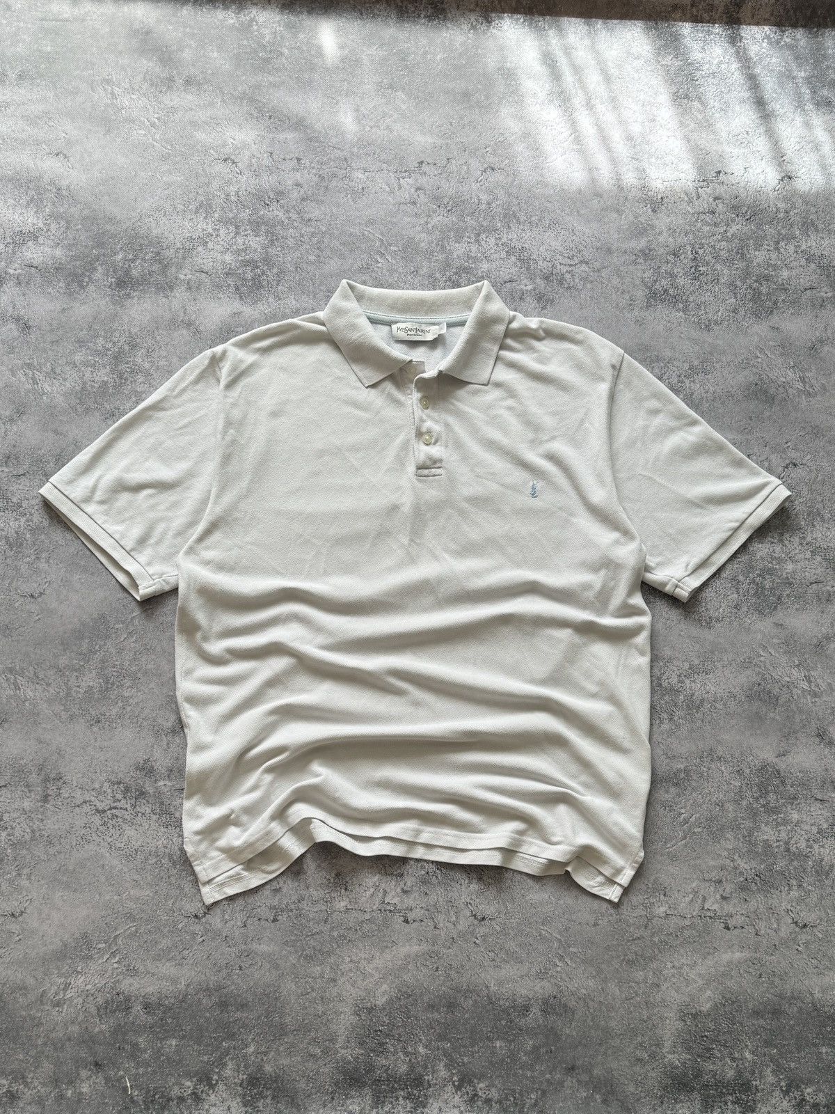 Vintage × Yves Saint Laurent Vintage Yves Saint Laurent White Polo T-Shirt size XL Size US XL / EU 56 / 4 - 1 Thumbnail