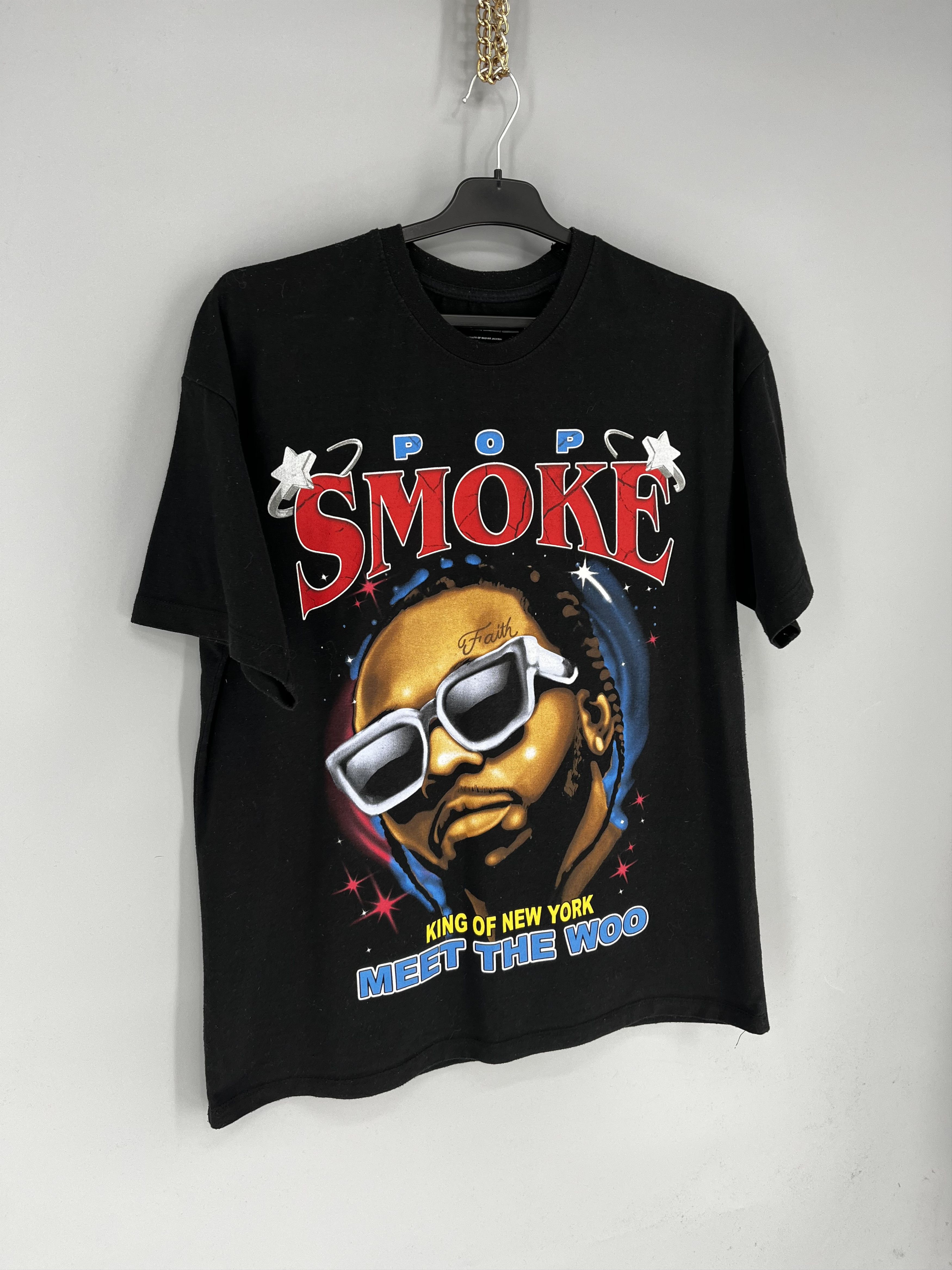 Band Tees Vintage Y2K Pop Smoke King Of New York T-Shirt Rap Size US M / EU 48-50 / 2 - 2 Thumbnail