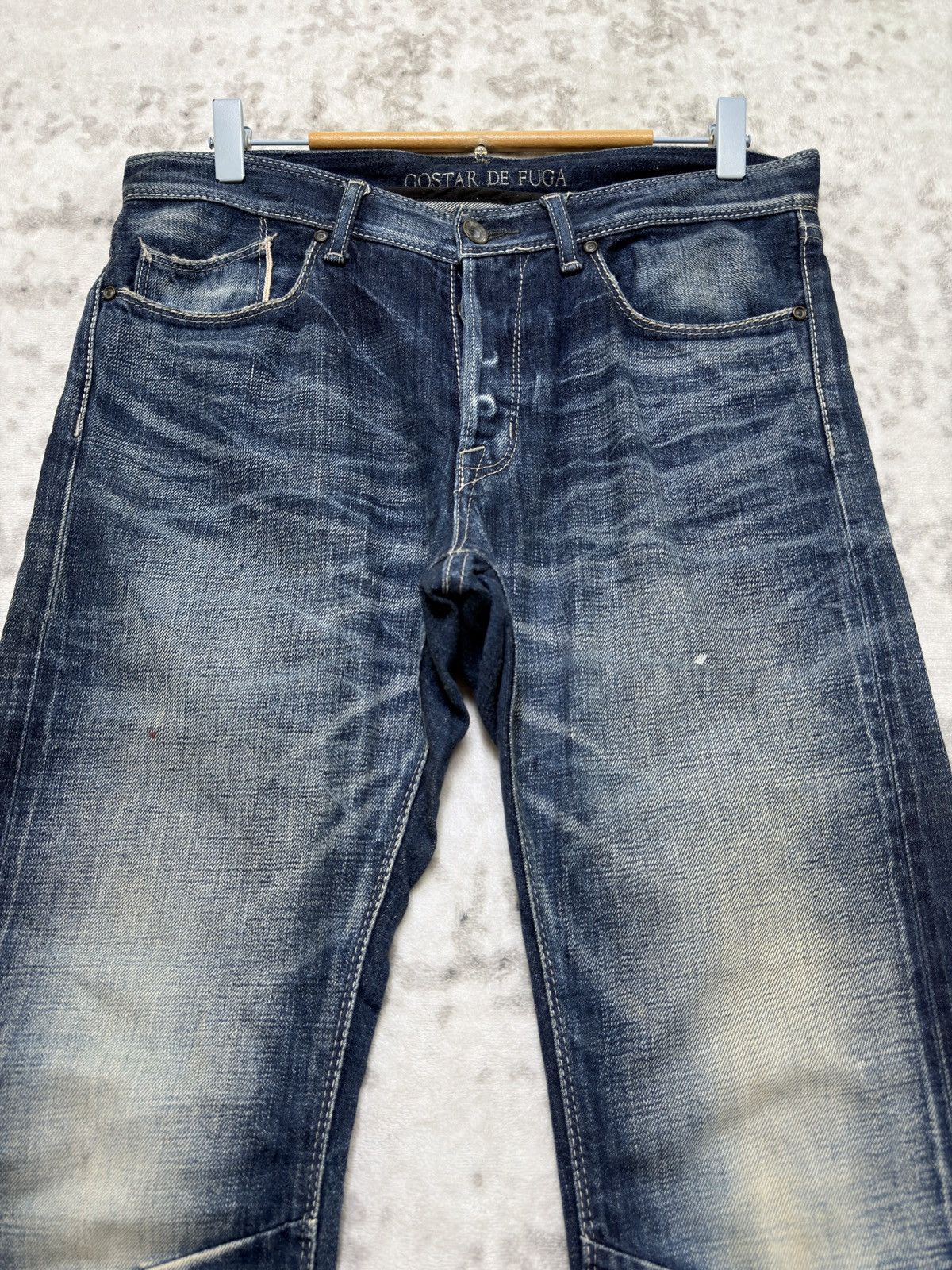 GOSTAR DE FUGA Vintage Gostar de Fuga Selvedge Claw Mark Whiskered Denim Size US 30 / EU 46 - 3 Thumbnail