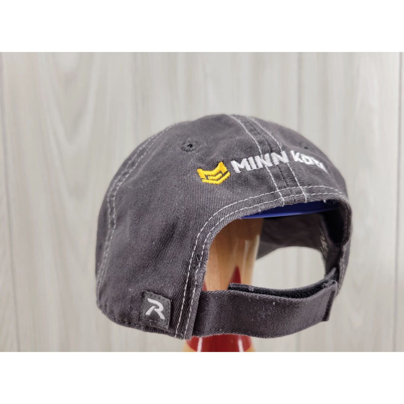 Vintage Talon Gray Hat Minn Kota Strap Back Adjustable Cotton Baseball Cap Men Adjustable Gray Minn Kota Talon Strap Back Size ONE SIZE - 7 Thumbnail