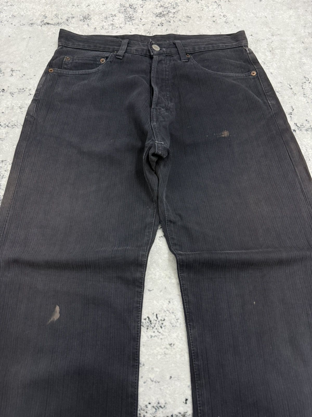 Studio D'Artisan Vintage STUDIO DARTISAN Striped Distressed Faded Release Hem Size US 29 - 3 Thumbnail