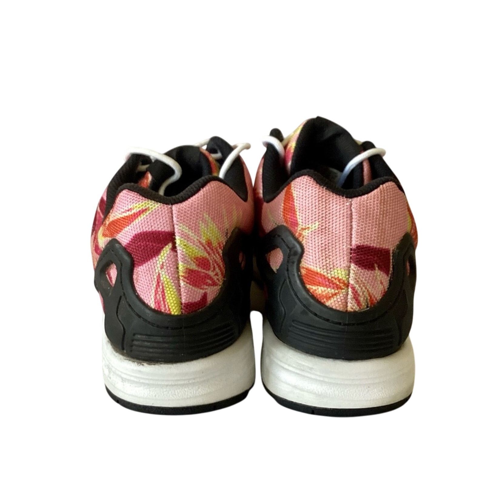 Adidas adidas Pink Floral ZX Flux Sneakers Size US 13 / EU 46 - 6 Thumbnail