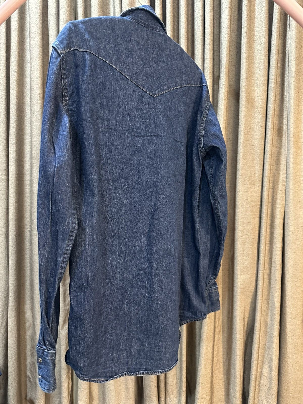Blue Blue Japan Vintage 90s Blue Blue Japan Western Denim Shirt Size US S / EU 44-46 / 1 - 3 Thumbnail