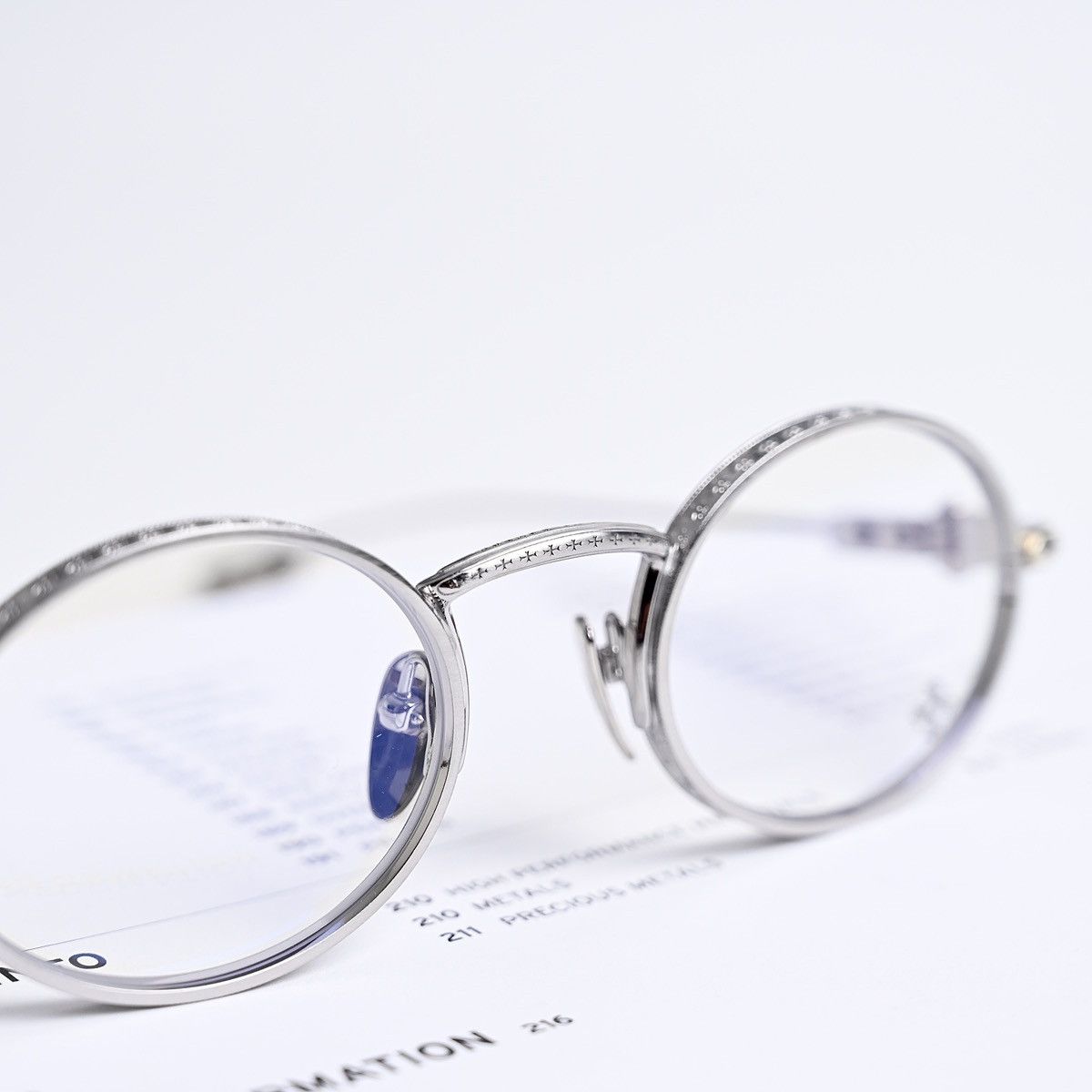 Chrome Hearts CHROME HEARTS HONEY DIPPED BRUSHED ALLOY GLASSES Size ONE SIZE - 6 Thumbnail