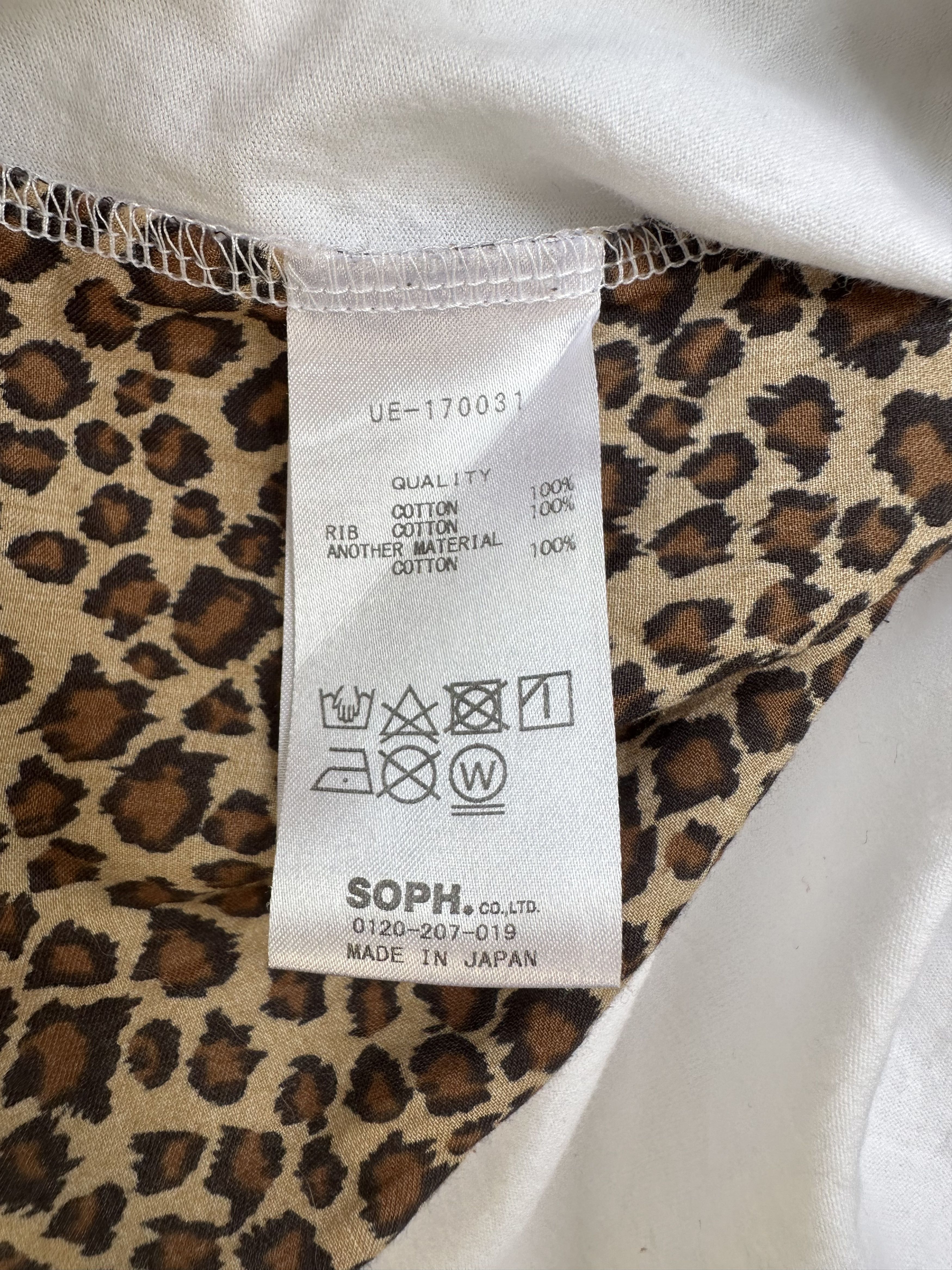 A$AP Rocky Whiteline Sophnet Uniform Experiment Side Leopard Tee Size US L / EU 52-54 / 3 - 6 Thumbnail