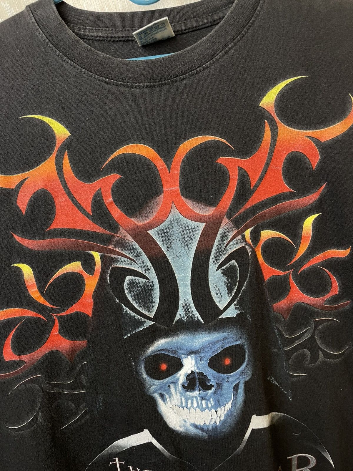 Affliction Vintage Grim The Reaper Skull TShirt Size US L / EU 52-54 / 3 - 5 Thumbnail