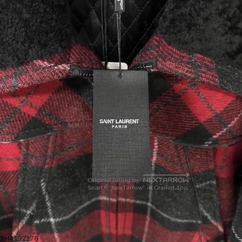 Saint Laurent Paris Saint Laurent Paris Check Zip Jacket. Size US S / EU 44-46 / 1 - 6 Thumbnail