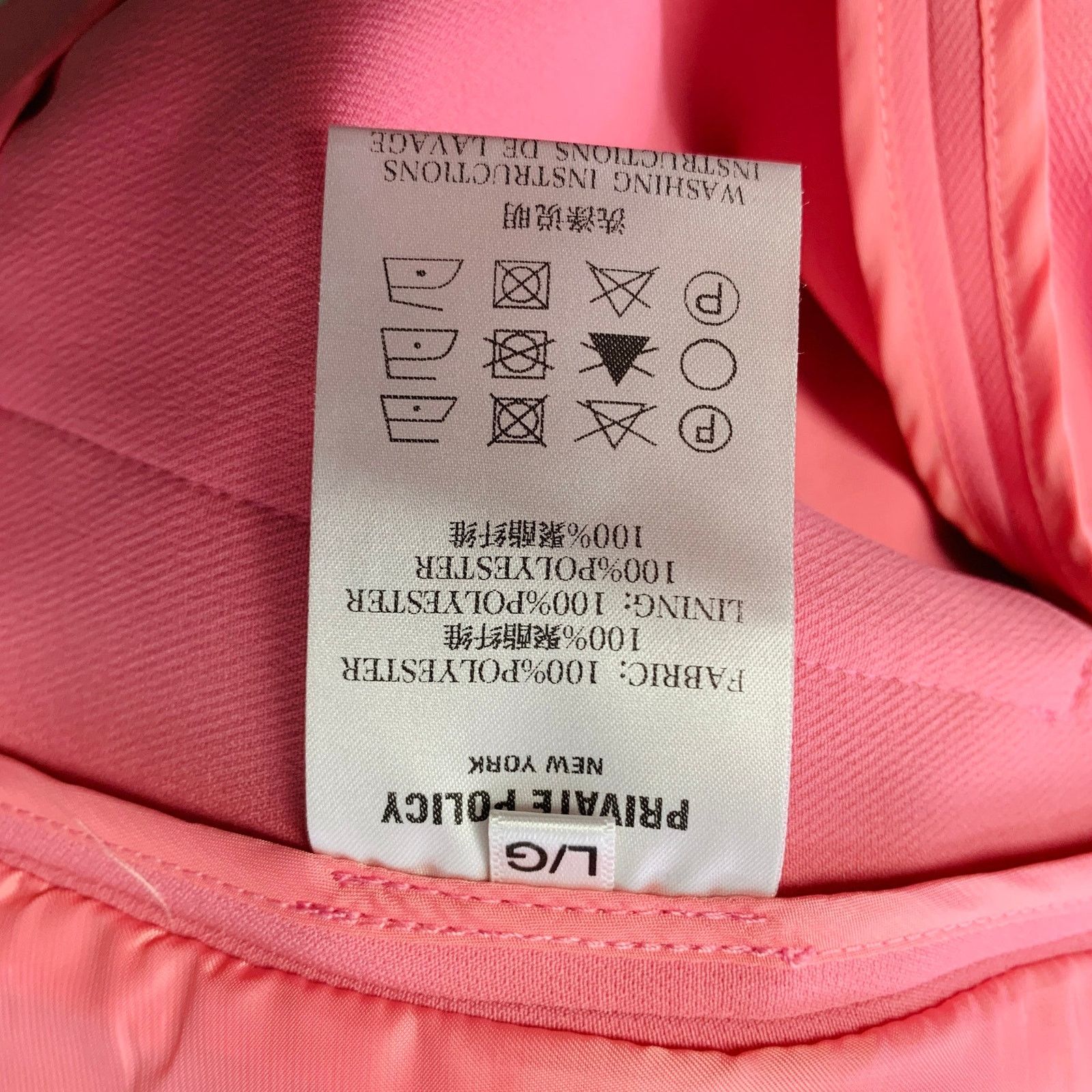 Other PRIVATE POLICY L Pink Polyester Cropped Cargo Jacket Blazer Size L / US 10 / IT 46 - 6 Thumbnail