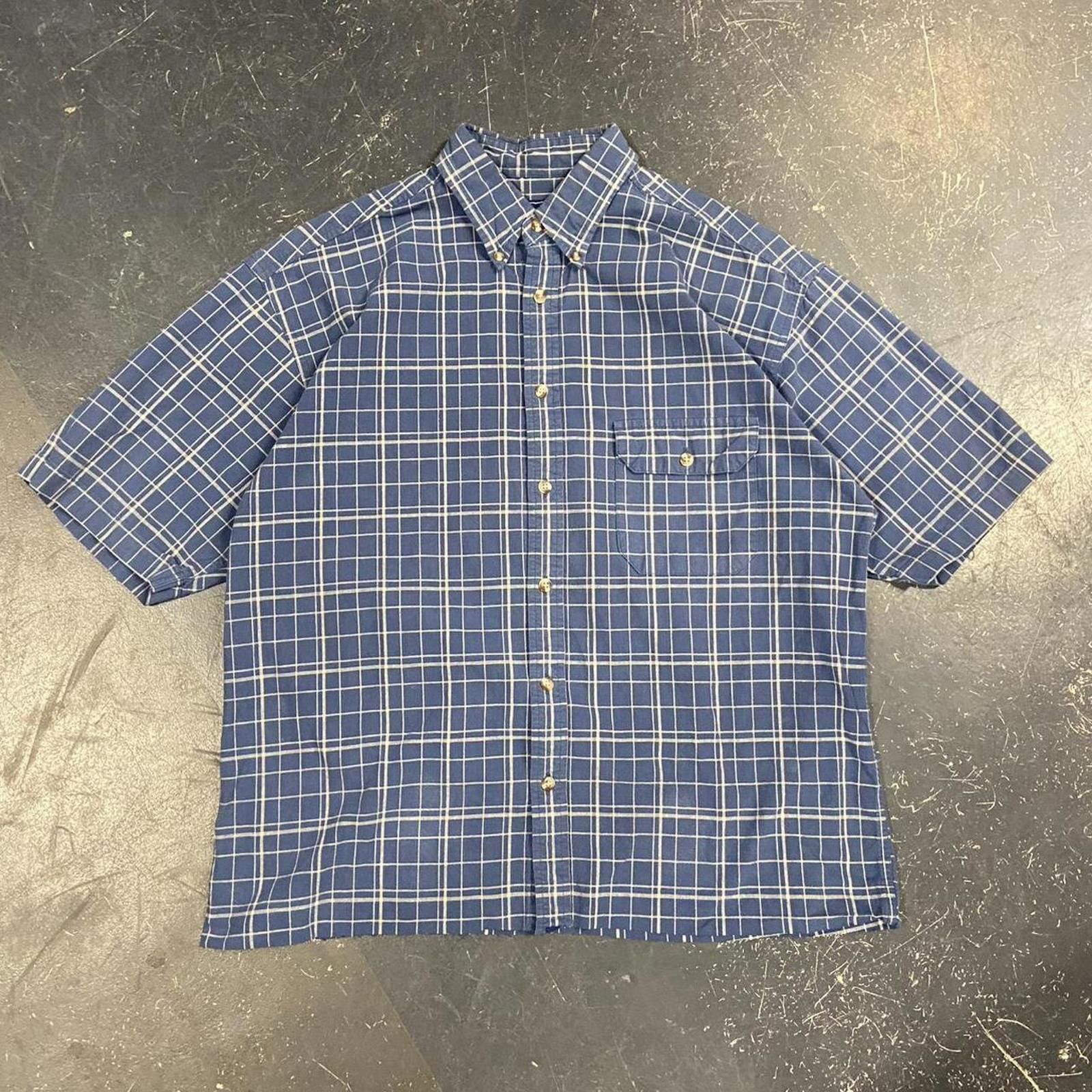 Vintage Vintage Cropped Fridays Blue Plaid Button Up Size US M / EU 48-50 / 2 - 1 Thumbnail