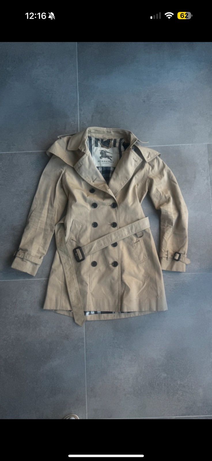 Burberry Burberry Prorsum Trench Coat Size S / US 4 / IT 40 - 1 Thumbnail