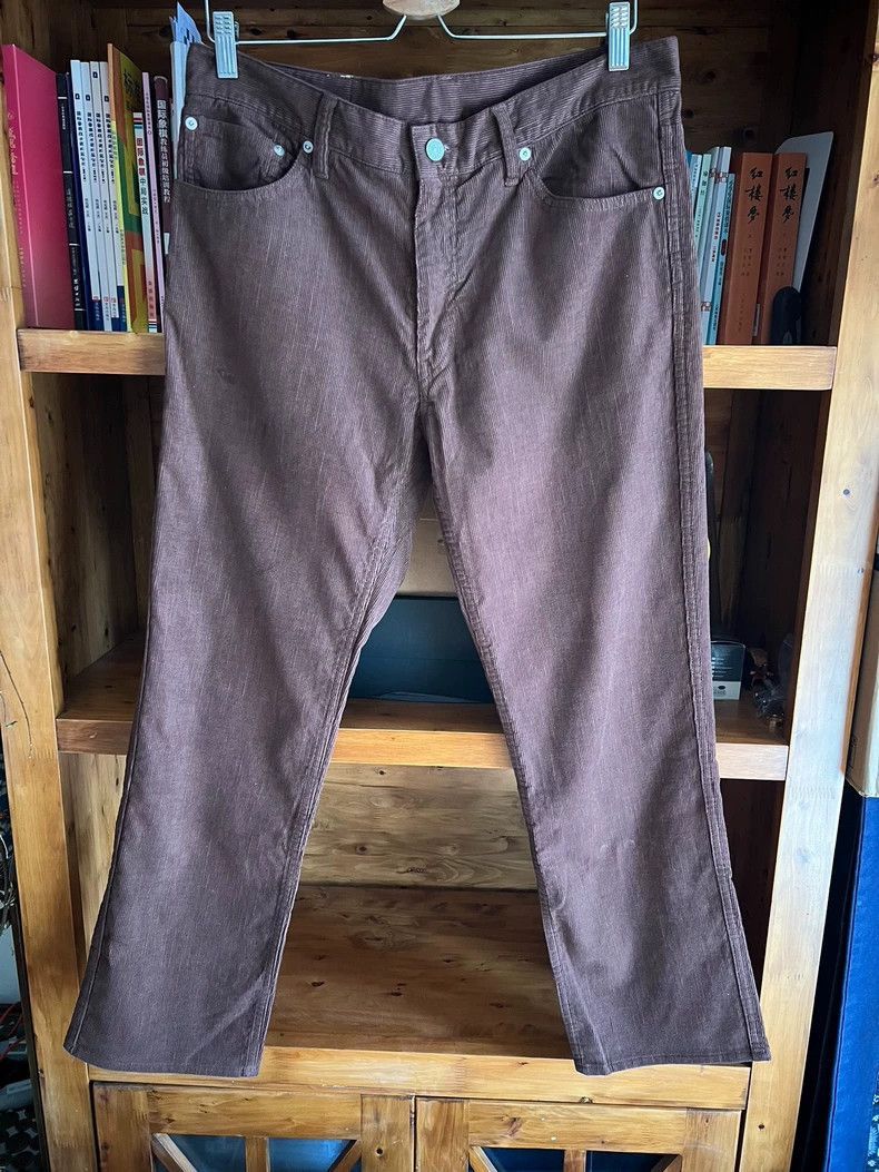 VisvimVintage Brown Corduroy Straight Leg Pants-2504