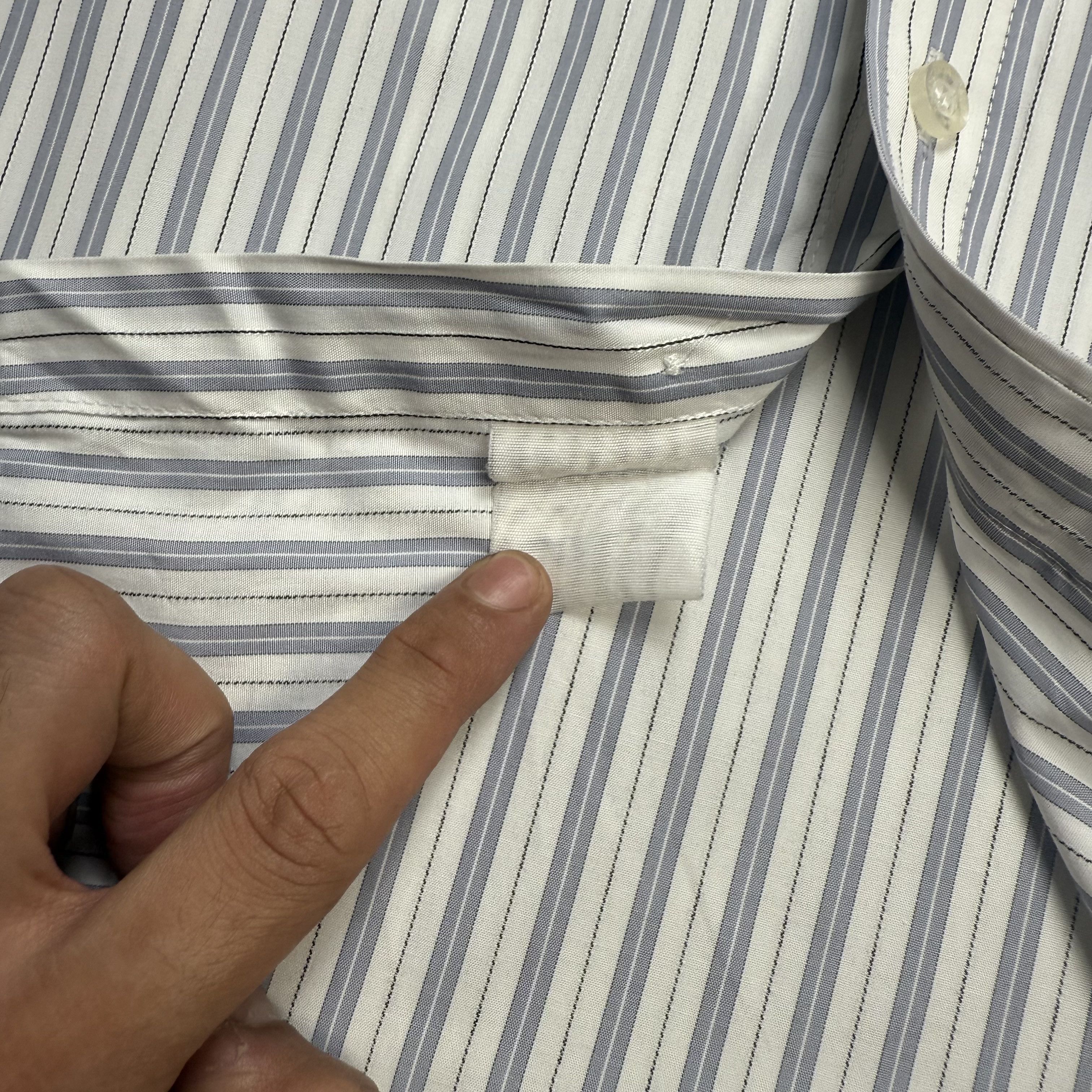 Balenciaga Vintage Balenciaga Striped Shirt Size US L / EU 52-54 / 3 - 9 Thumbnail