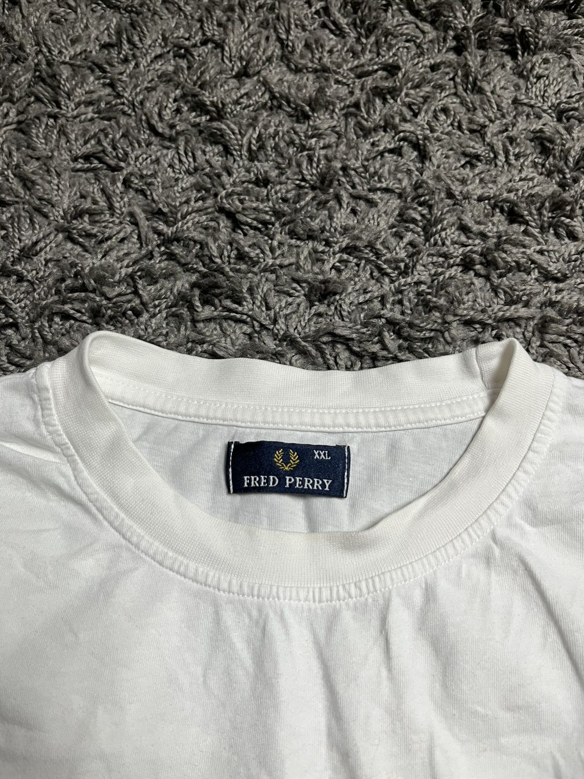 Fred Perry Y2K Fred Perry Big Laurel Wreath White Tee Size US XXL / EU 58 / 5 - 4 Thumbnail