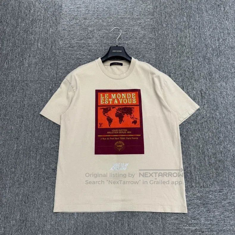 Louis Vuitton Louis Vuitton Crystal Map Short Sleeve T-shirt. Size US L / EU 52-54 / 3 - 1 Thumbnail