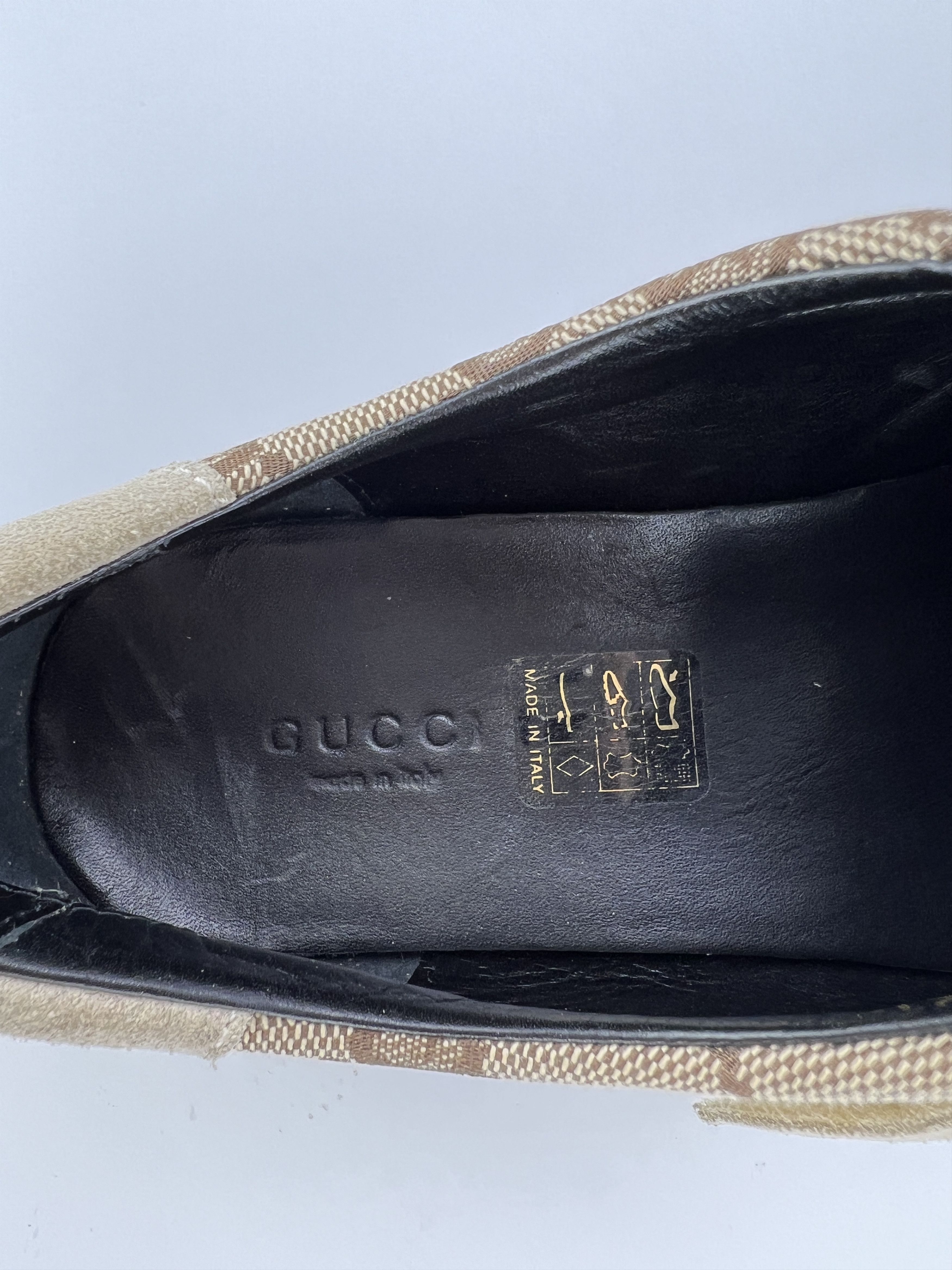 Gucci × Vintage Vintage Gucci GG Guccissima Suede Low Top Sneakers Size US 8.5 / IT 38.5 - 12 Thumbnail