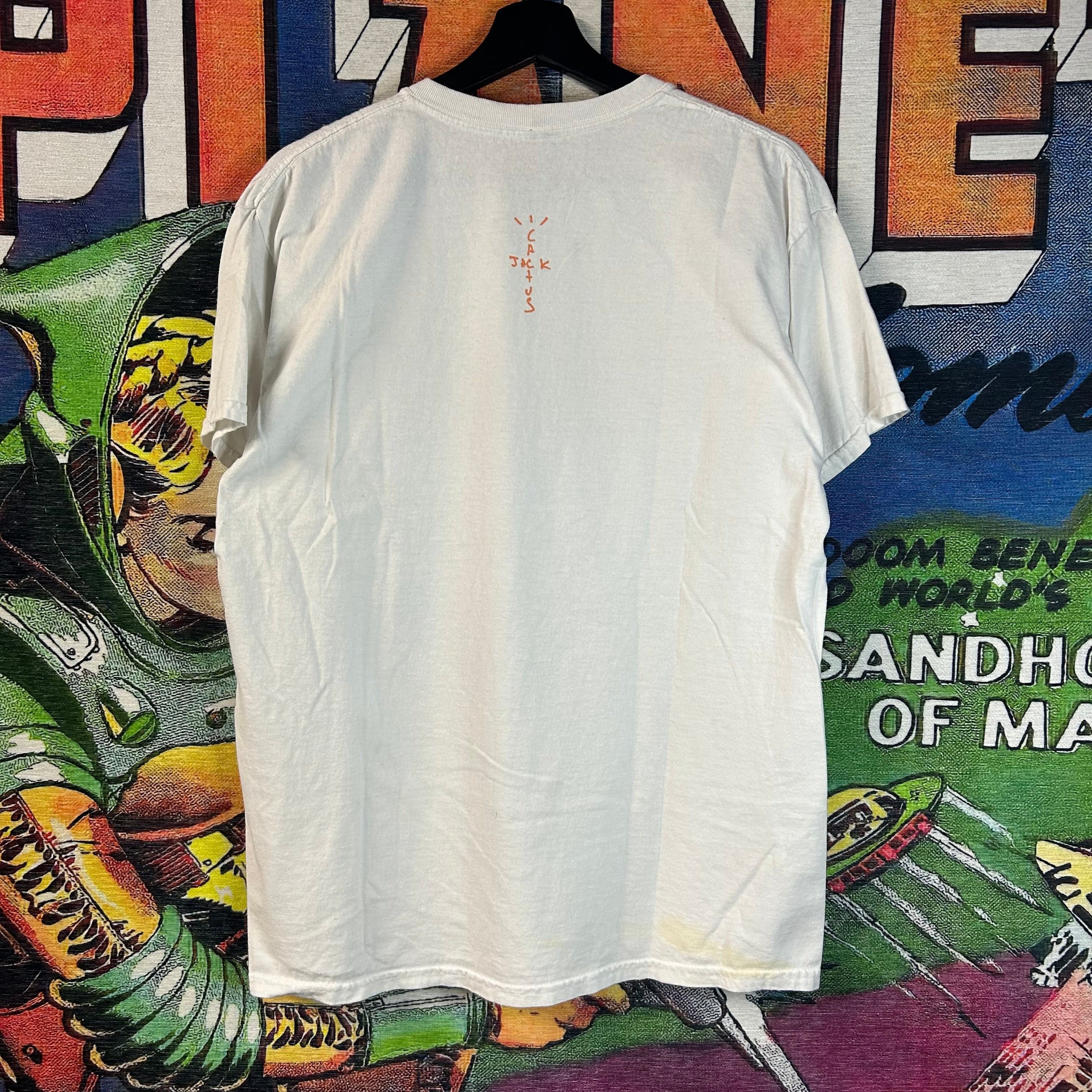Travis Scott Travis Scott Cactus Jack Flame Tee Size Medium Size US M / EU 48-50 / 2 - 2 Thumbnail