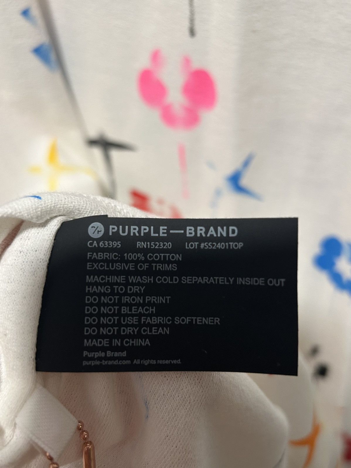 Purple Brand Purple Brand Textured Inside Out Tee Size US L / EU 52-54 / 3 - 4 Thumbnail