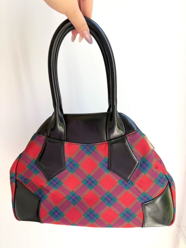 Other Vivienne Westwood size os Red checkered bowling bag handbag Size ONE SIZE - 2 Thumbnail