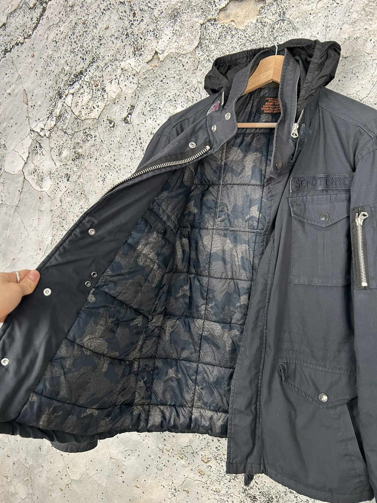 Schott Schott Vintage Military Jacket Streetwear Gorpcore Size US M / EU 48-50 / 2 - 4 Thumbnail