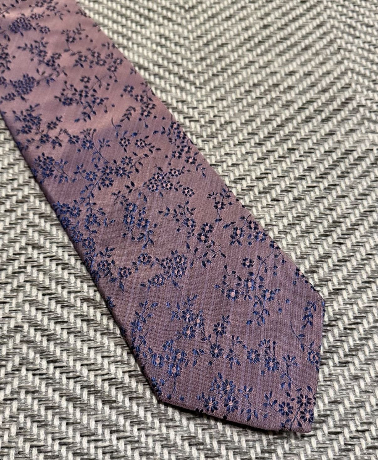 Jean Paul Gaultier Jean Paul Gaultier Light Purple Floral Vine Tie K24 Size ONE SIZE - 1 Thumbnail