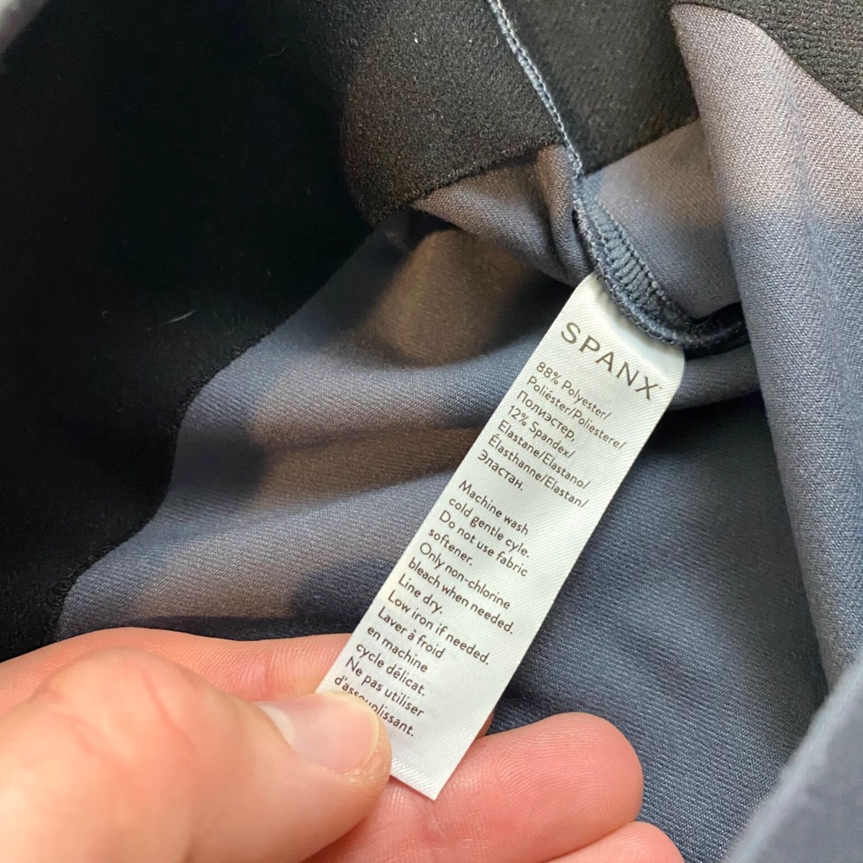 Spanx VINTAGE? No — Spanx Essential Leggings Womens XL Gray Capris High Waisted Workout Light FL1415 Size 40" / US 18 - 7 Thumbnail