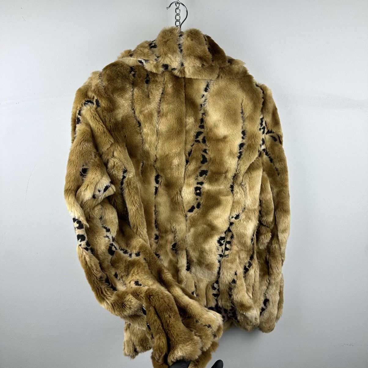 Vintage Vintage Bimbo Girl Y2K Glamour Leopard Fur Coat Size M / US 6-8 / IT 42-44 - 19 Thumbnail