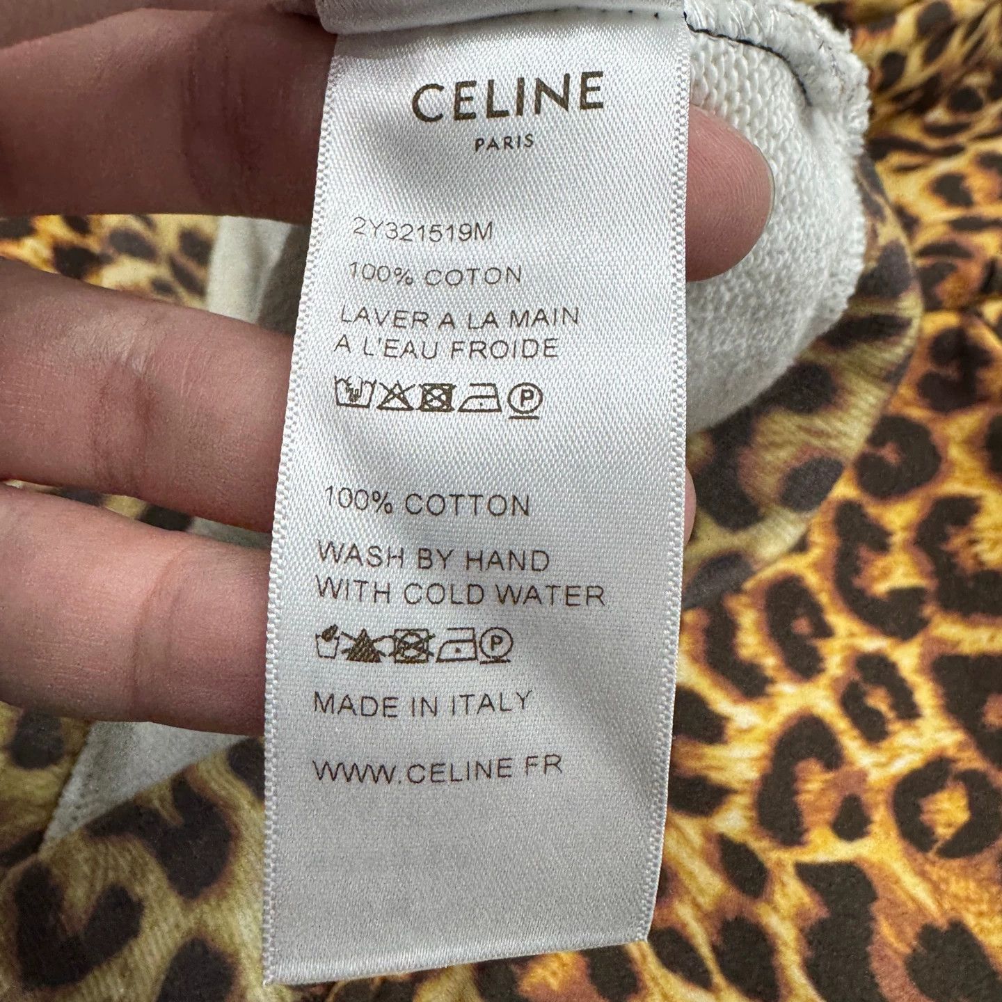 Celine Celine Leopard Print Hoodie M Size US M / EU 48-50 / 2 - 3 Thumbnail