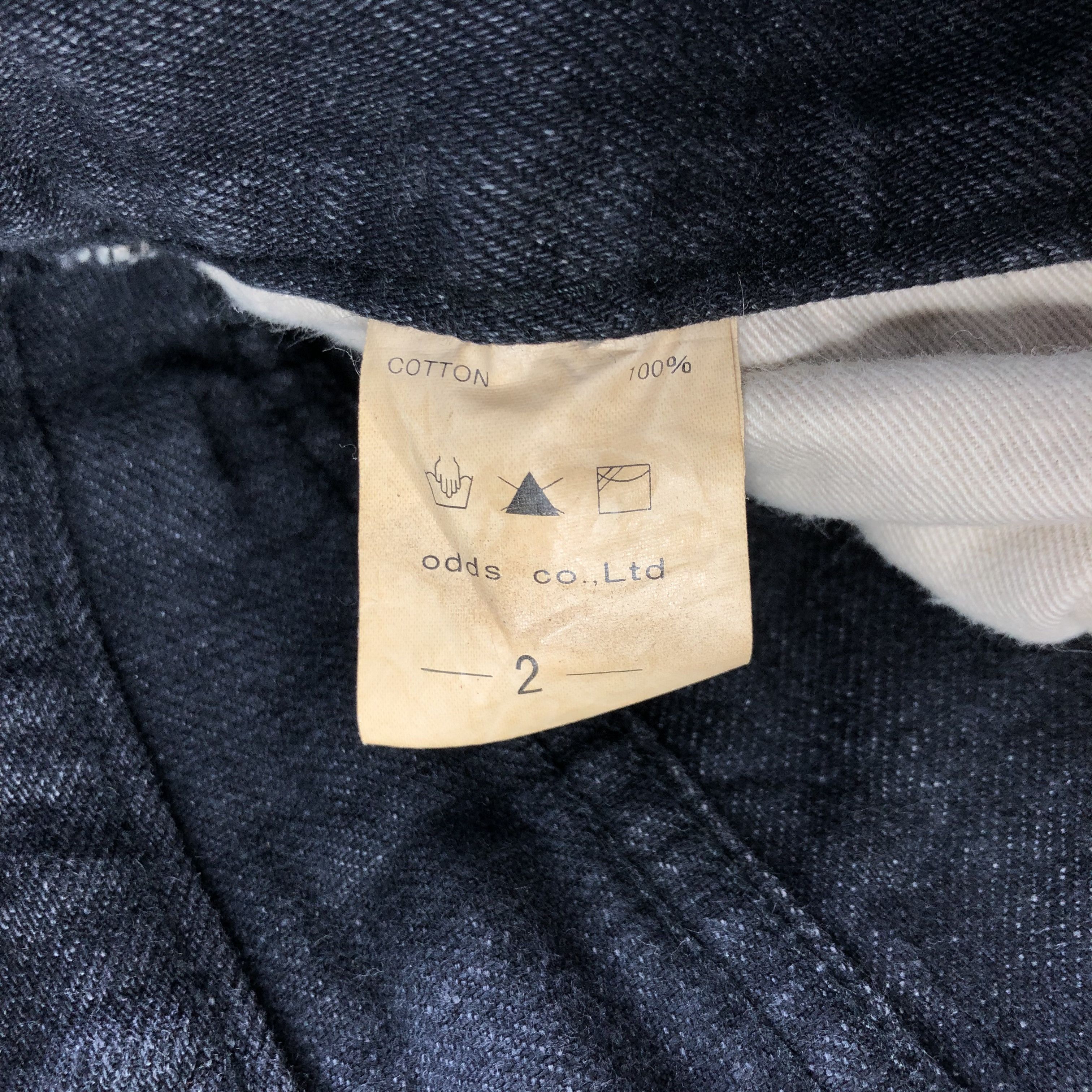 Japanese Brand Lounge Lizard Distressed Jeans Faded Black Denim KJ2203 Size US 30 / EU 46 - 9 Thumbnail