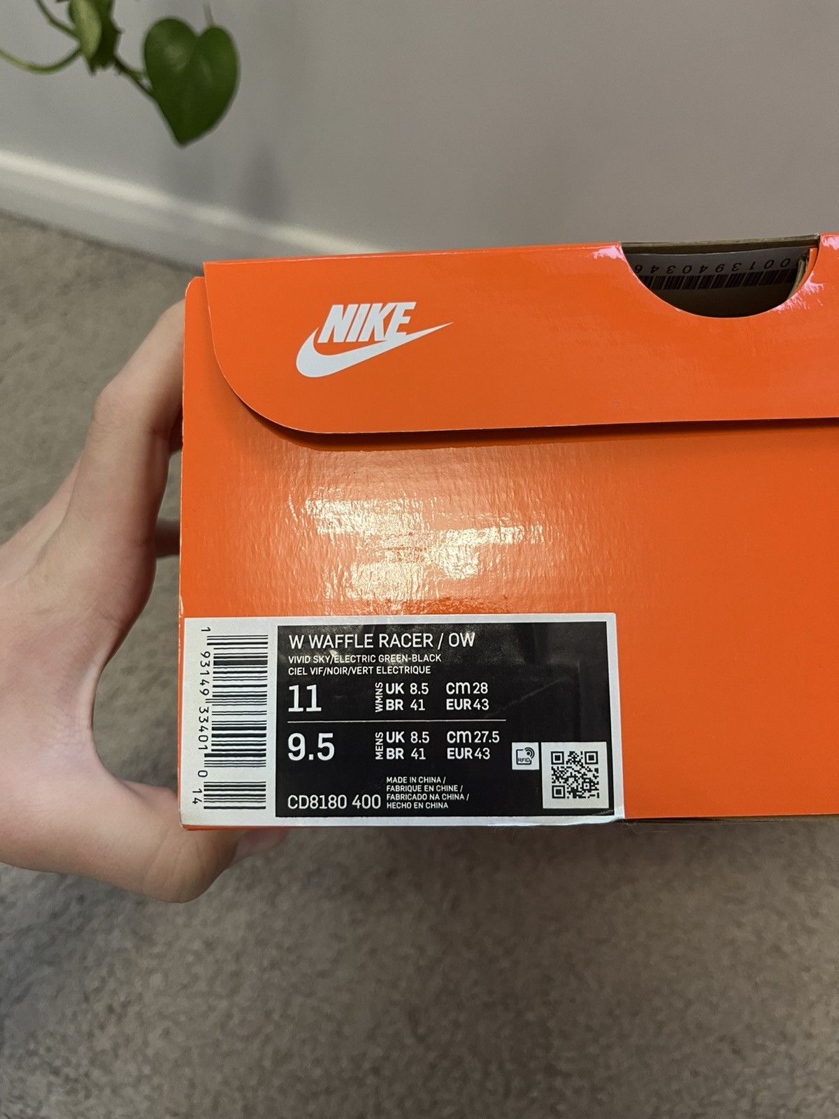 Nike × Off-White Nike x off-white waffle racer „vivid sky” Size US 9.5 / EU 42-43 - 5 Thumbnail