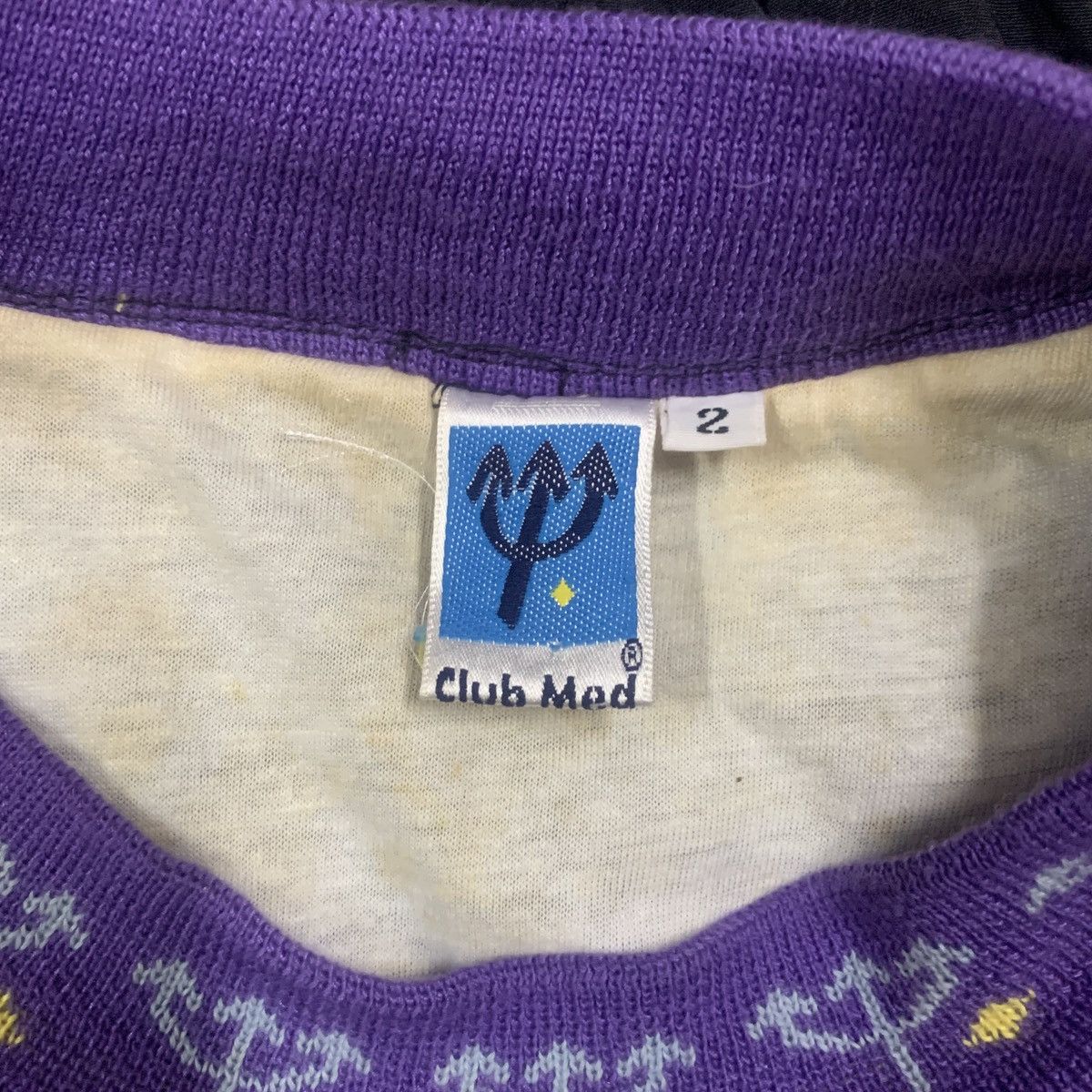 Vintage Vtg 90's Club Med Pullover Nylon Sweater Jacket Size US M / EU 48-50 / 2 - 8 Thumbnail