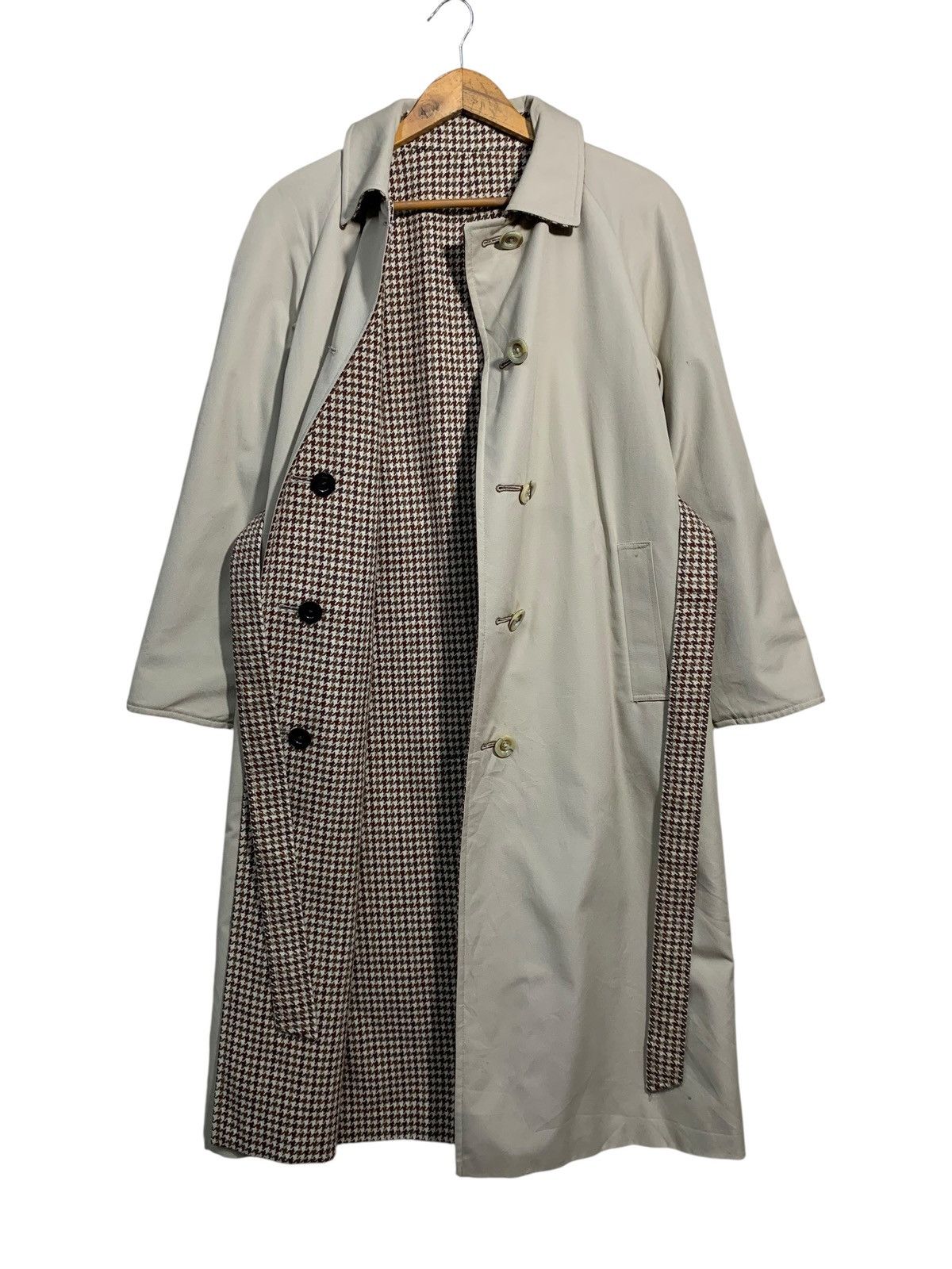 Aquascutum 🔥VTG AQUASCUTUM REVERSIBLE TRENCH COATS WOOL Size M / US 6-8 / IT 42-44 - 8 Thumbnail