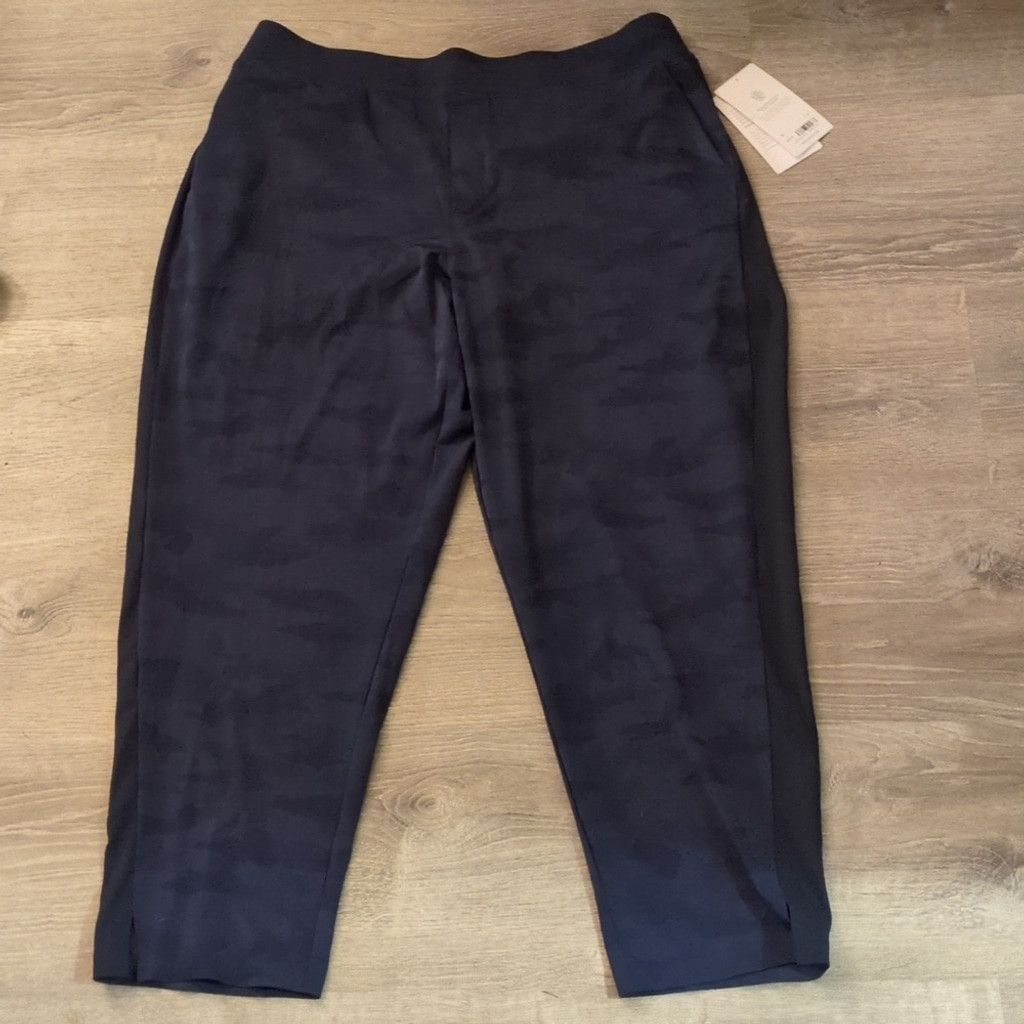 Athleta Athleta Blue Brooklyn Ankle Camo Pants Size 18 Size 40" / US 18 - 2 Thumbnail