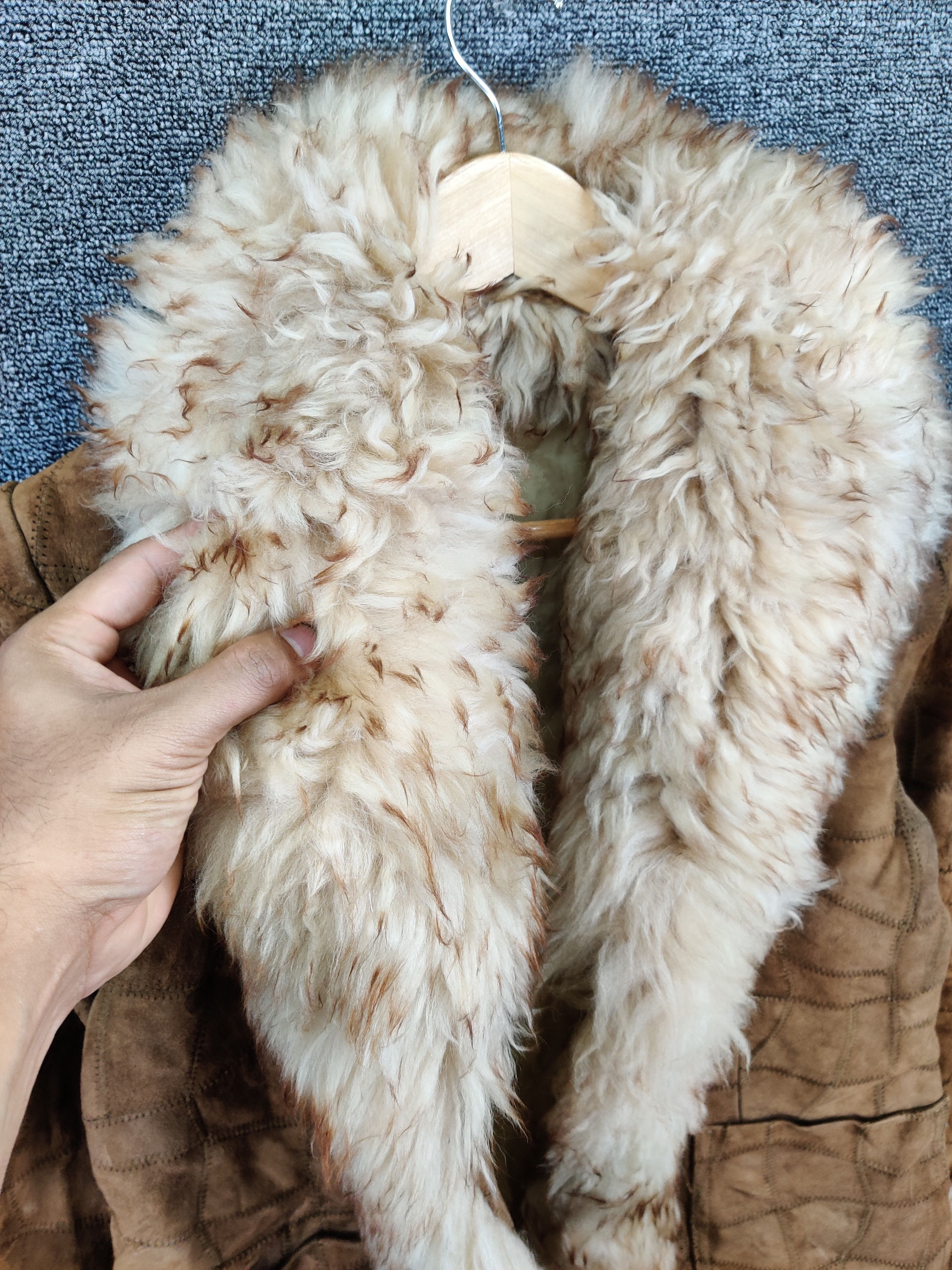Japanese Brand Vintage Patchwork Mink Fur Blanket Leather Jacket Size US M / EU 48-50 / 2 - 8 Thumbnail