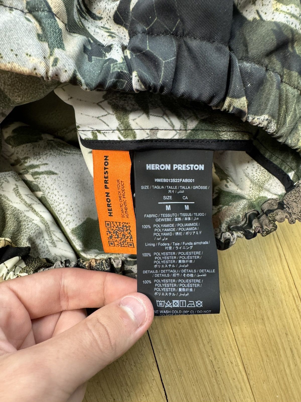 Heron Preston HERON PRESTON REAL TREE CAMO WINDBREAKER Size US M / EU 48-50 / 2 - 7 Thumbnail