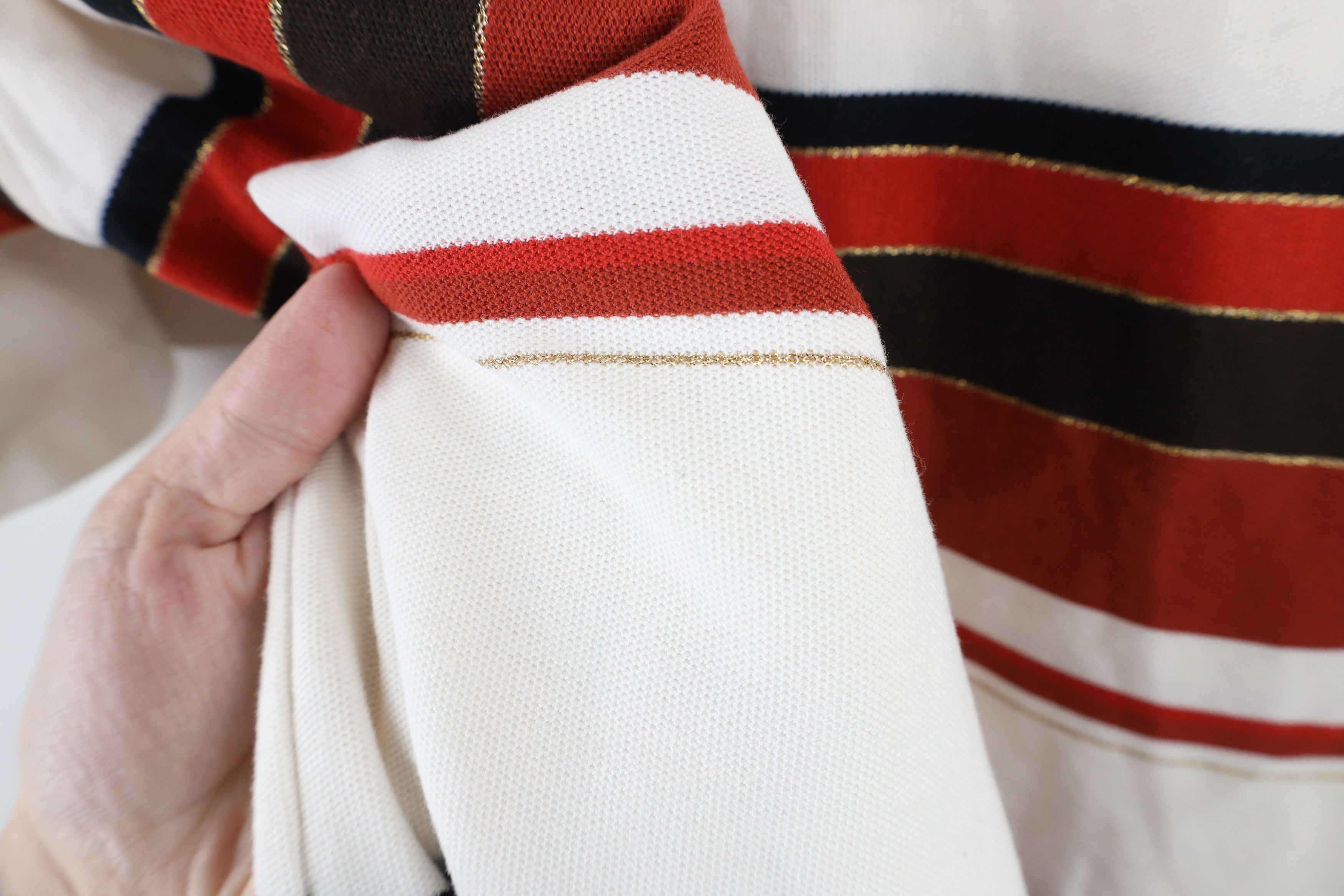 Karl Kani × Vintage Vintage 90s Karl Kani Spell Out Striped Hip Hop Polo Shirt Size US XL / EU 56 / 4 - 9 Thumbnail