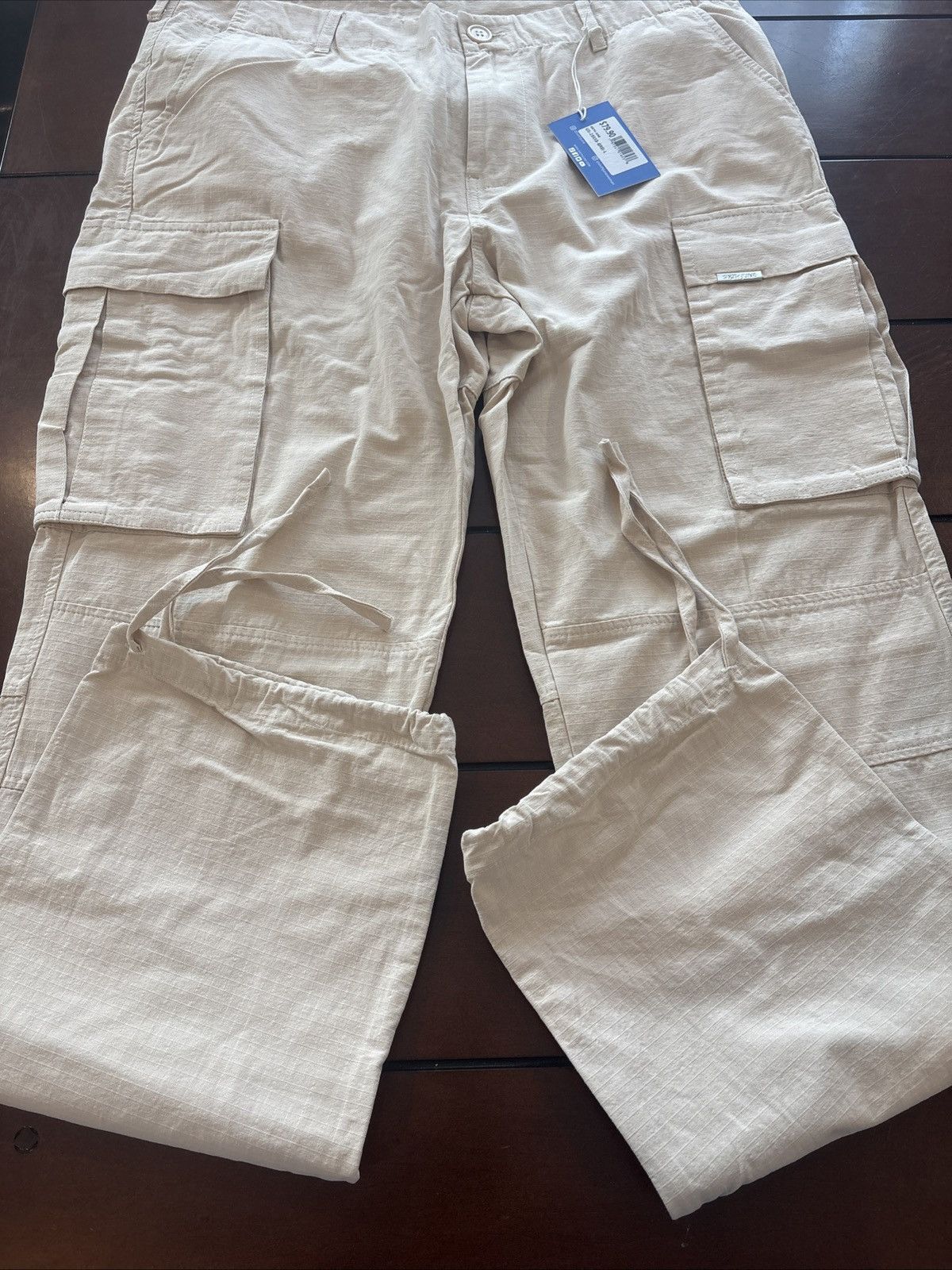 Sixth June Paris Sixth June Paris Men L Cargo Pants Khaki/Beige Cargo Pockets Size US 32 / EU 48 - 4 Thumbnail