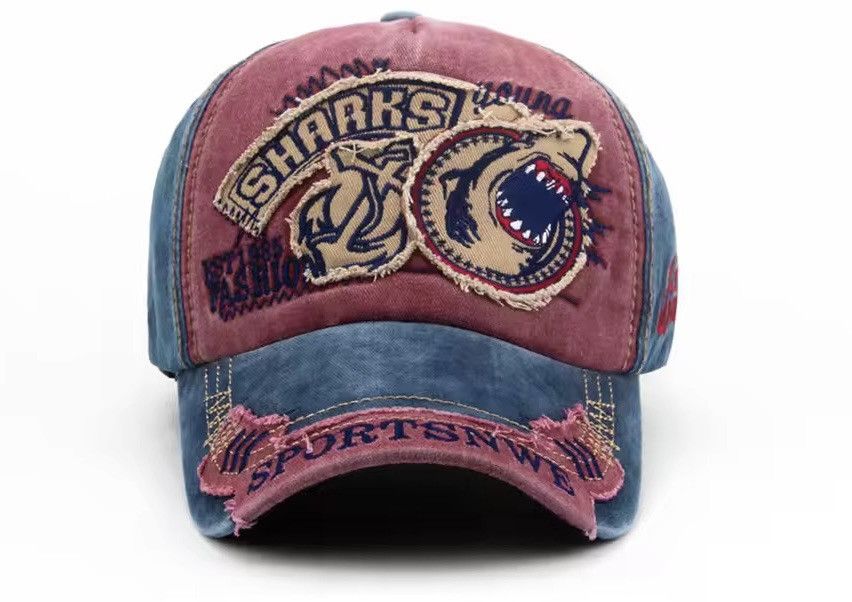 Other Shark Embroidery Casual Baseball Cap Hat Size ONE SIZE - 2 Thumbnail