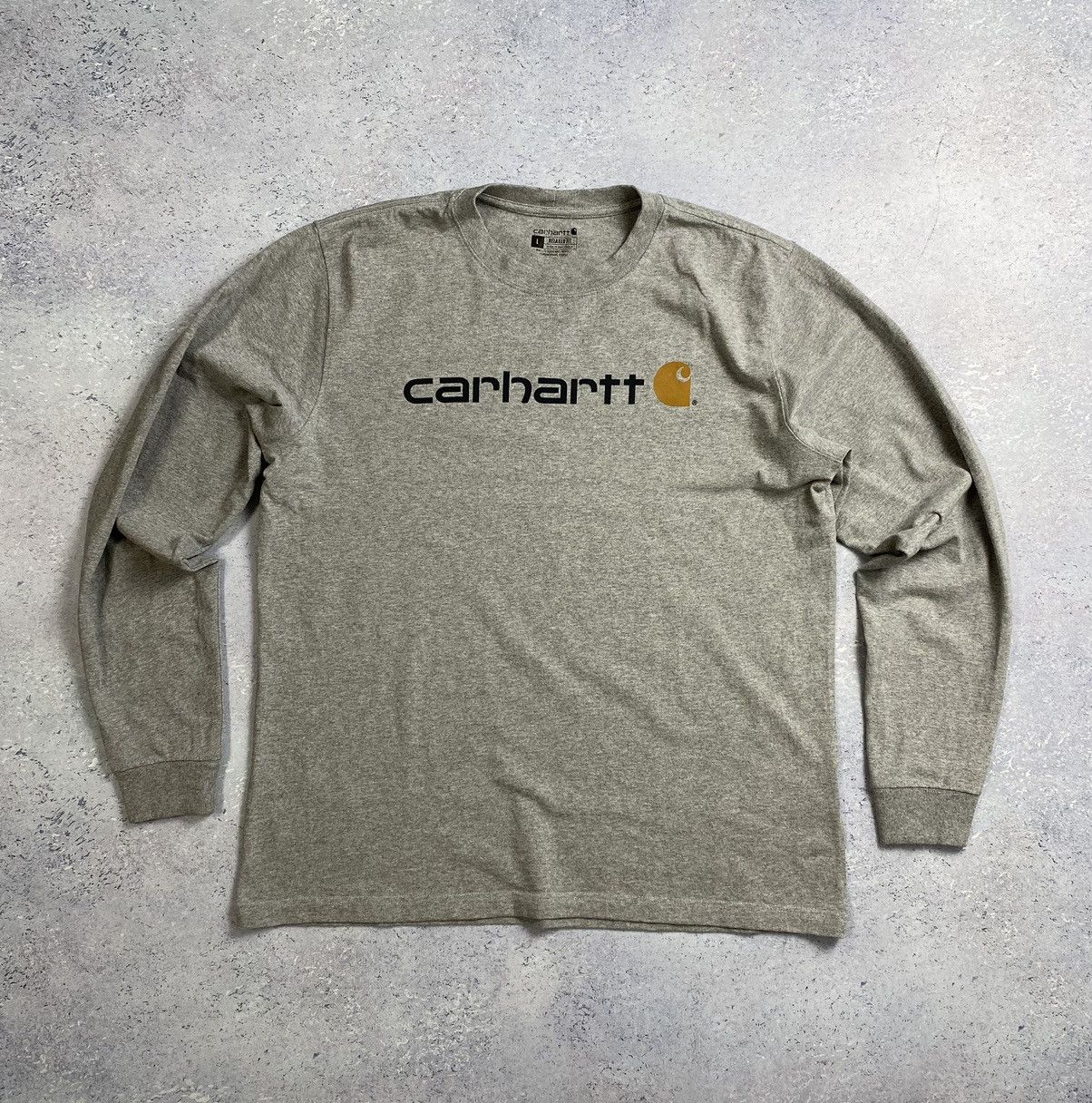 Carhartt × Carhartt Wip Carhartt Men’s Grey Sweatshirt with big logo Size US L / EU 52-54 / 3 - 2 Thumbnail