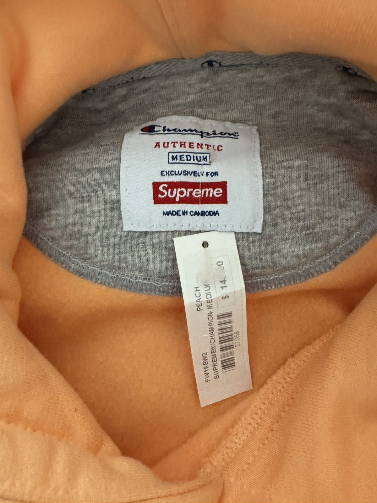 Champion × Supreme Supreme Champion Hooded Sweatshirt Size US M / EU 48-50 / 2 - 3 Thumbnail