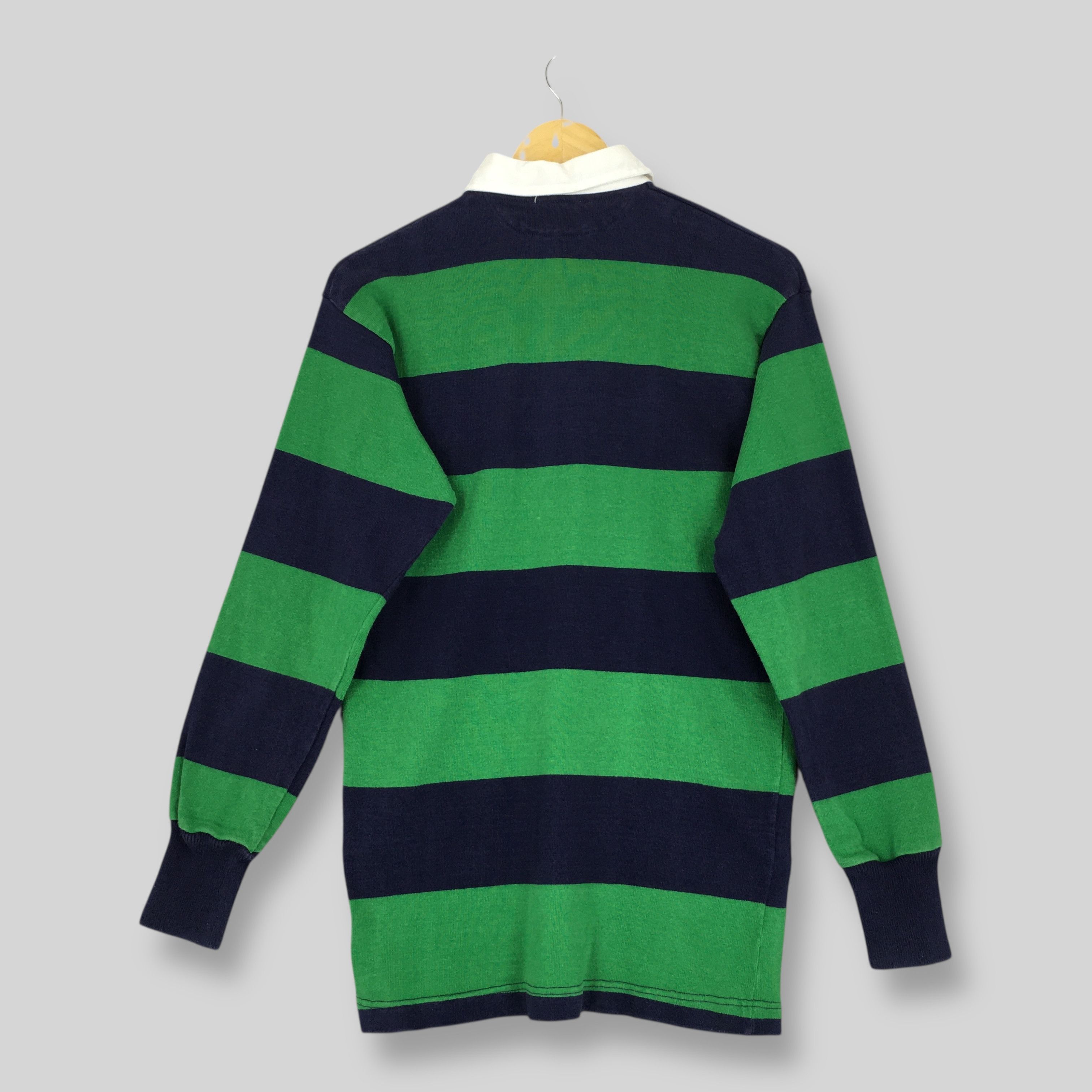 Vintage Vintage 80s Barbarian Striped Polo Rugby Shirt Medium Size US M / EU 48-50 / 2 - 6 Thumbnail