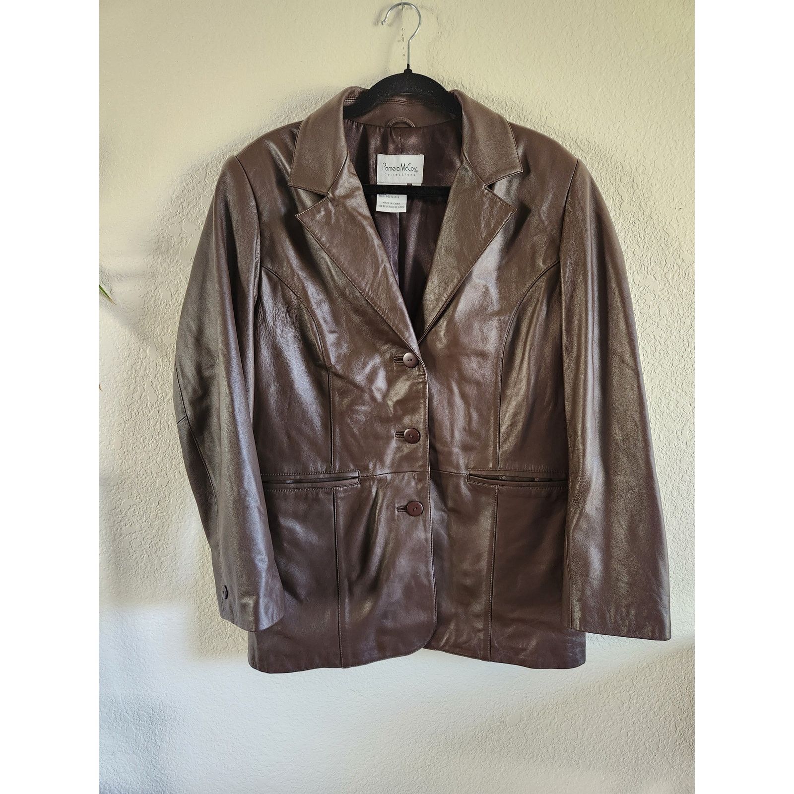 Other Pamela McCoy Collections Women's Genuine Leather Jacket-M Size M / US 6-8 / IT 42-44 - 1 Thumbnail