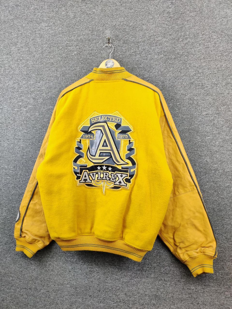Avirex Vintage 90s Avirex Reversible Wool Varsity Leather Jacket Size US M / EU 48-50 / 2 - 2 Thumbnail